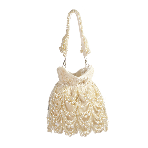 Majestic Pearl Drape Potli