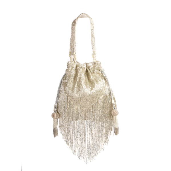 Silver Fringe Potli