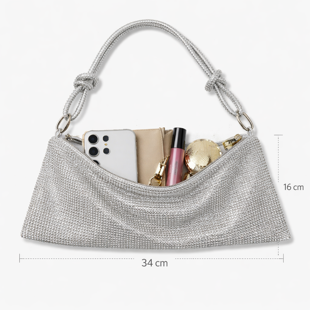 Iced Silver Shimmer Bag