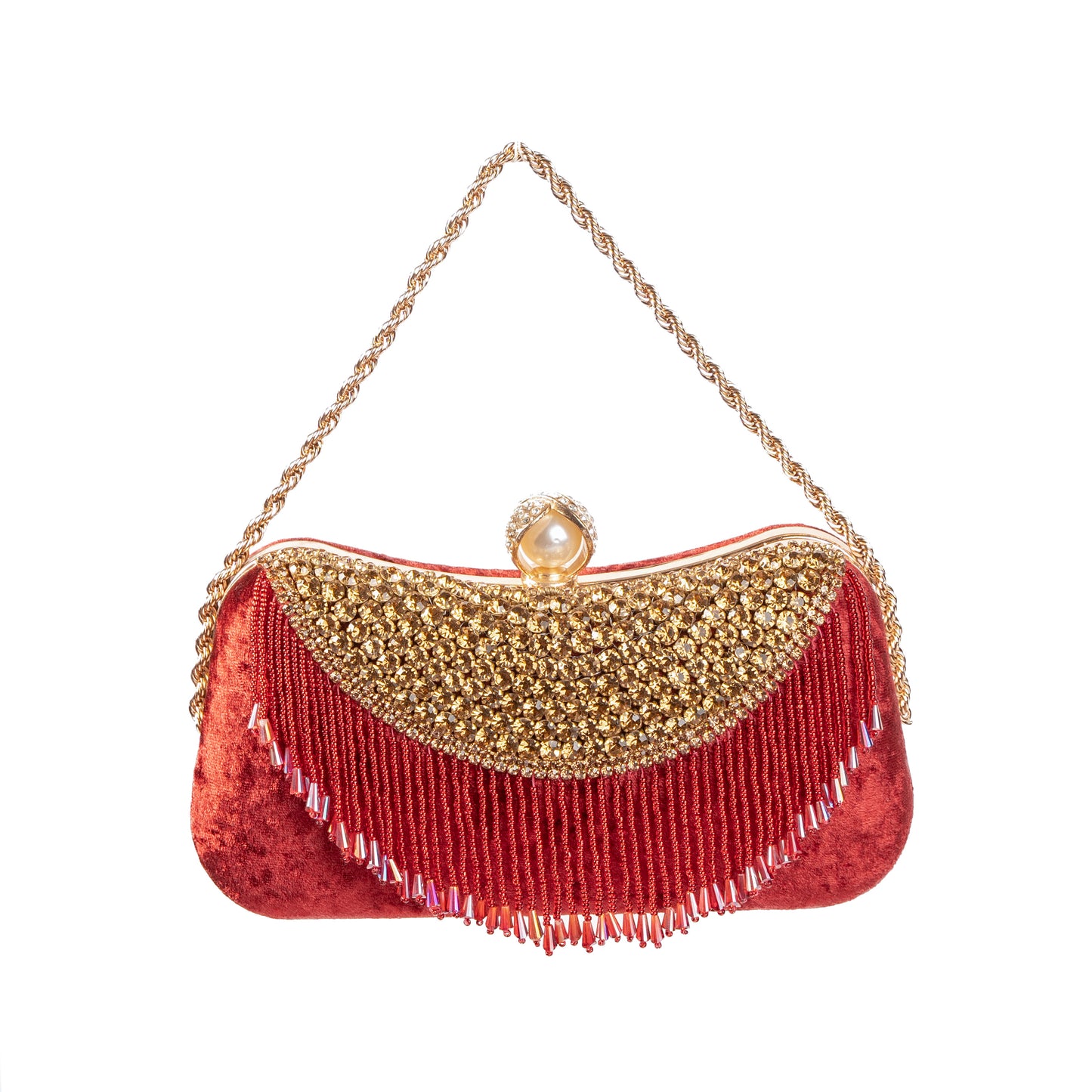 Crimson Gleam Clutch
