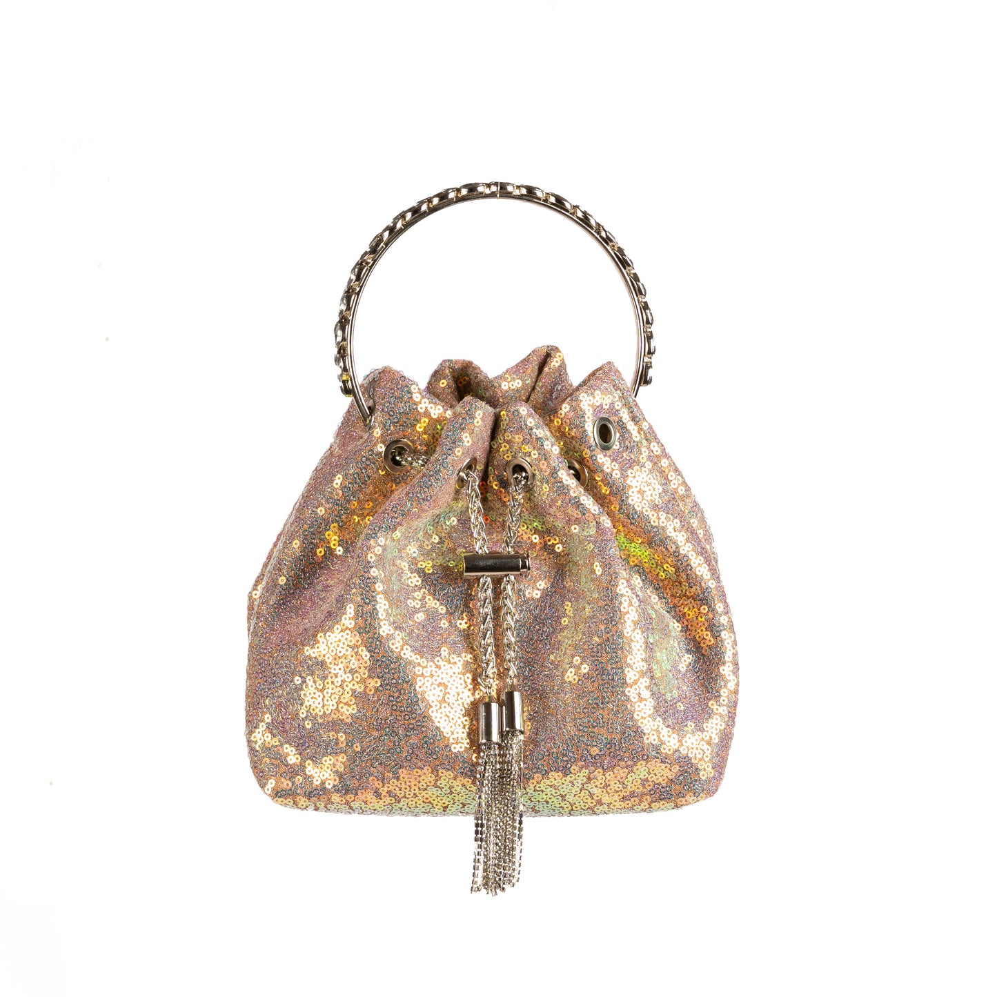 Holographic Galaxy Bucket Bag