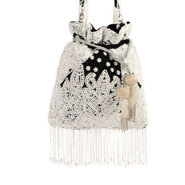 Ivory Midnight Potli