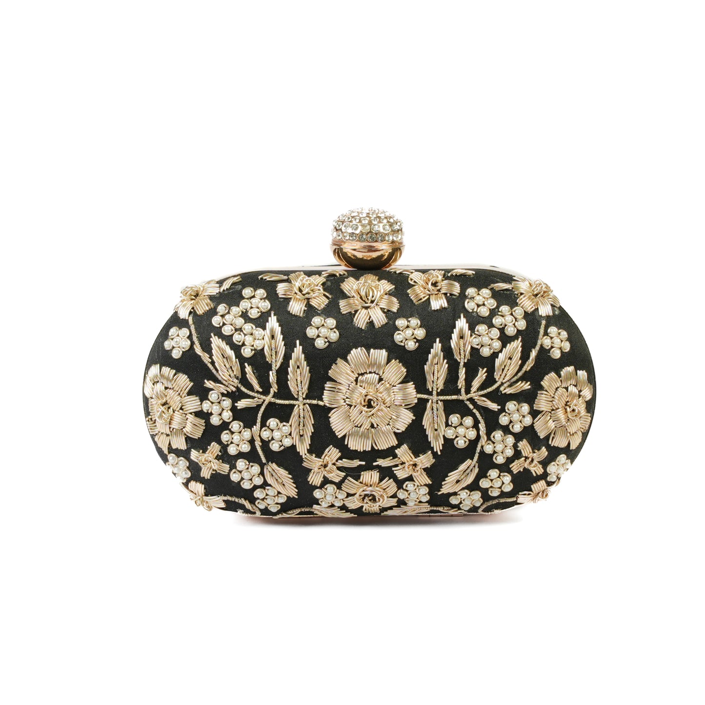 Noir Blossom Clutch