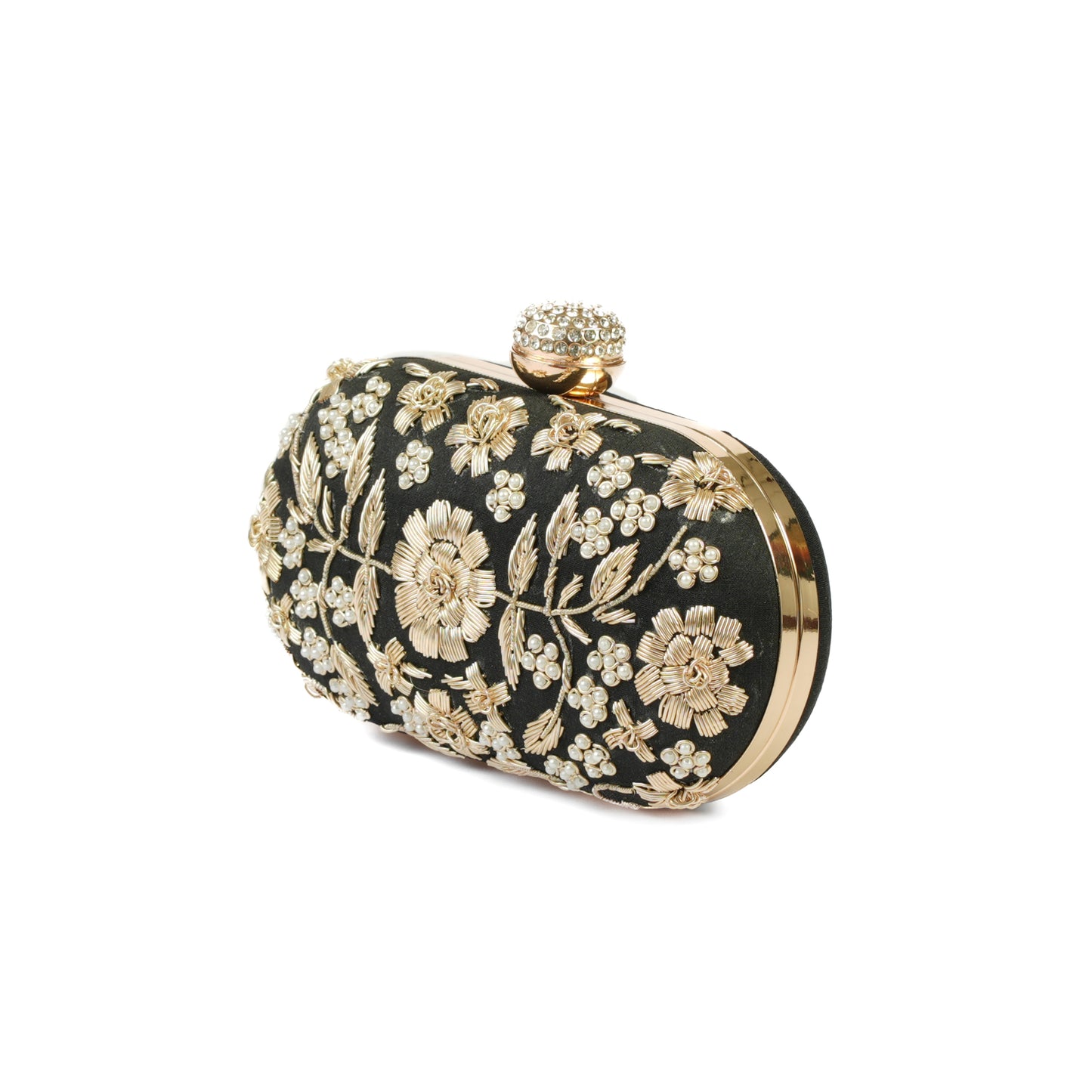 Noir Blossom Clutch