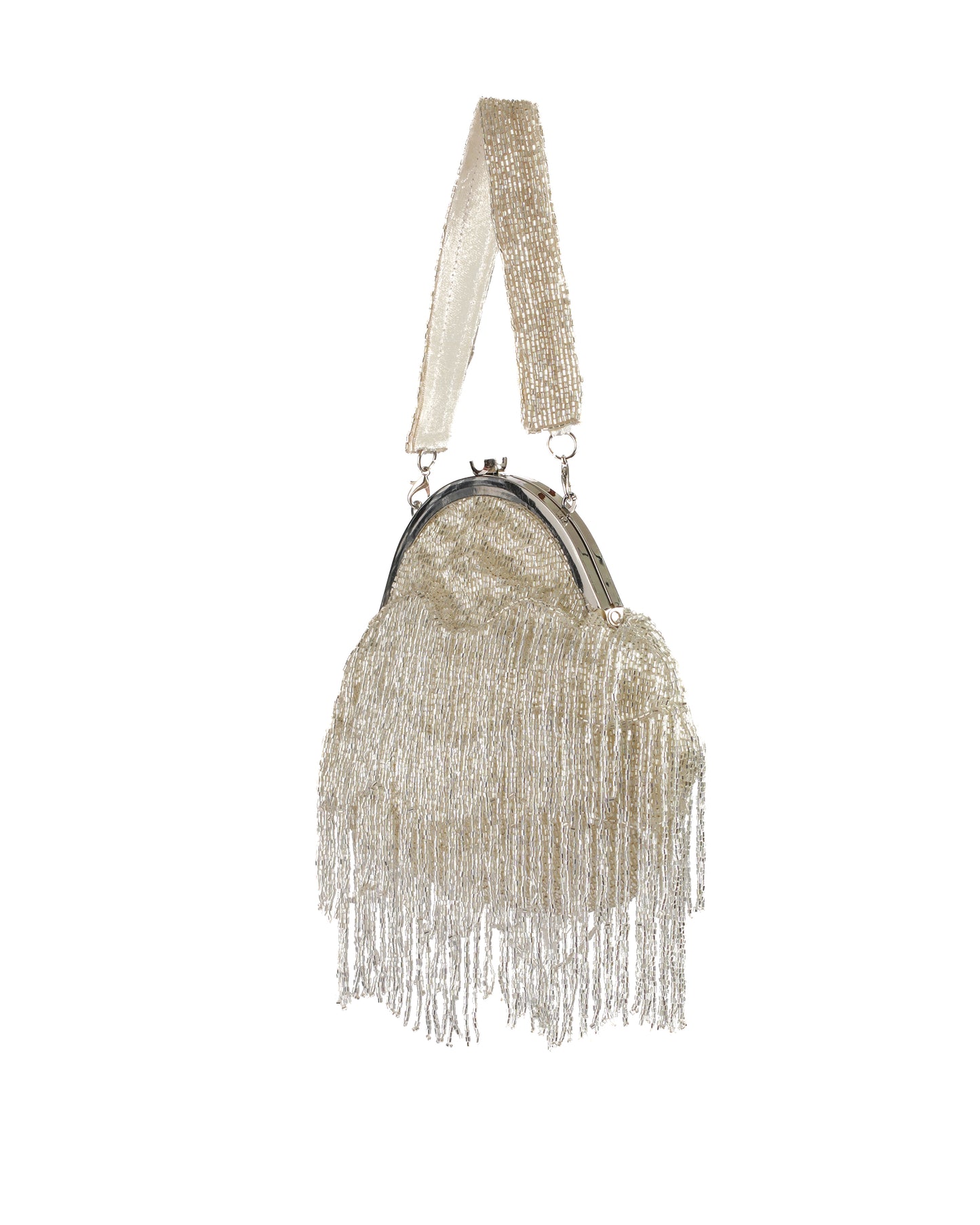 Vintage Silver Lining Clutch