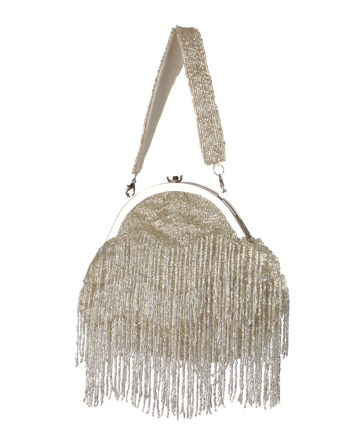 Vintage Silver Lining Clutch