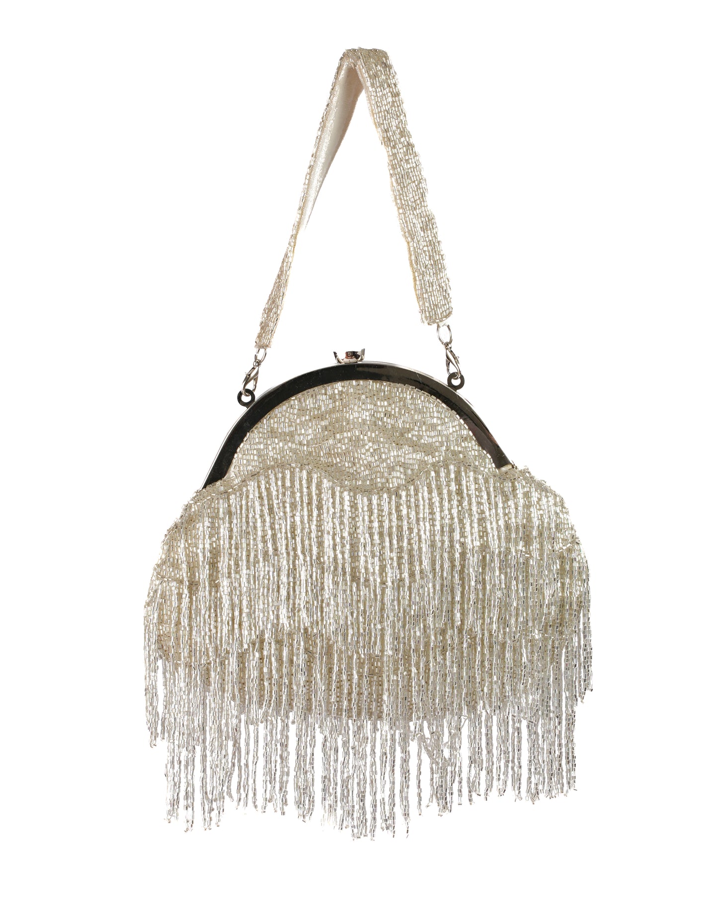 Vintage Silver Lining Clutch