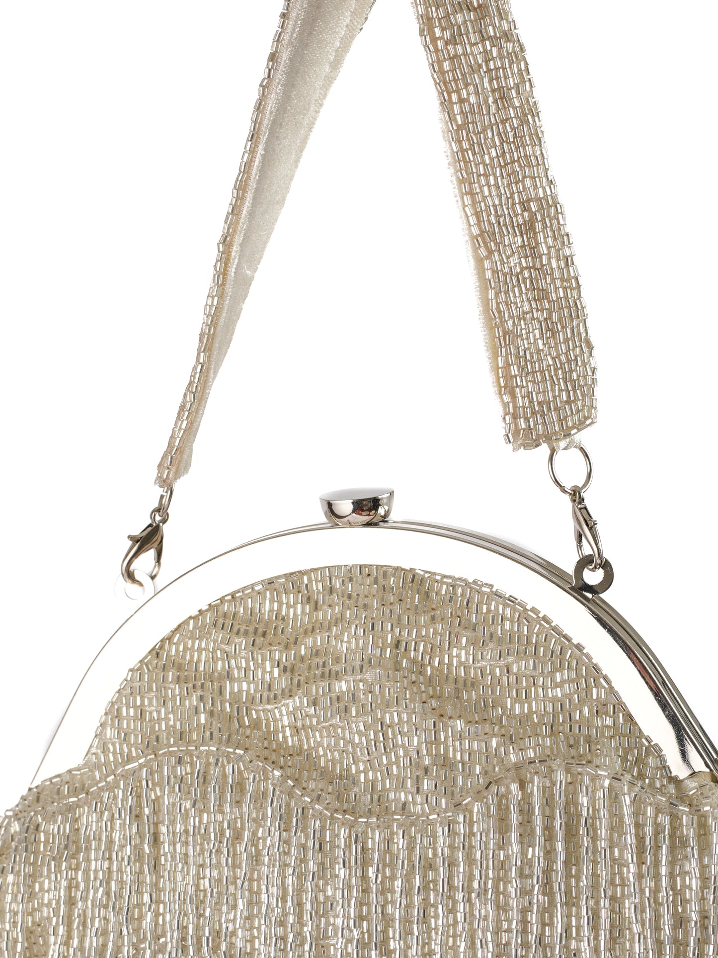 Vintage Silver Lining Clutch
