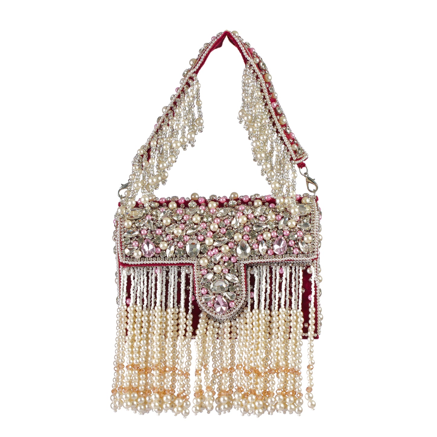 Imperial Maroon Flap Purse