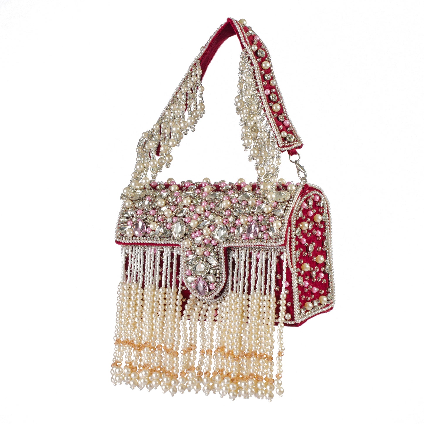 Imperial Maroon Flap Purse