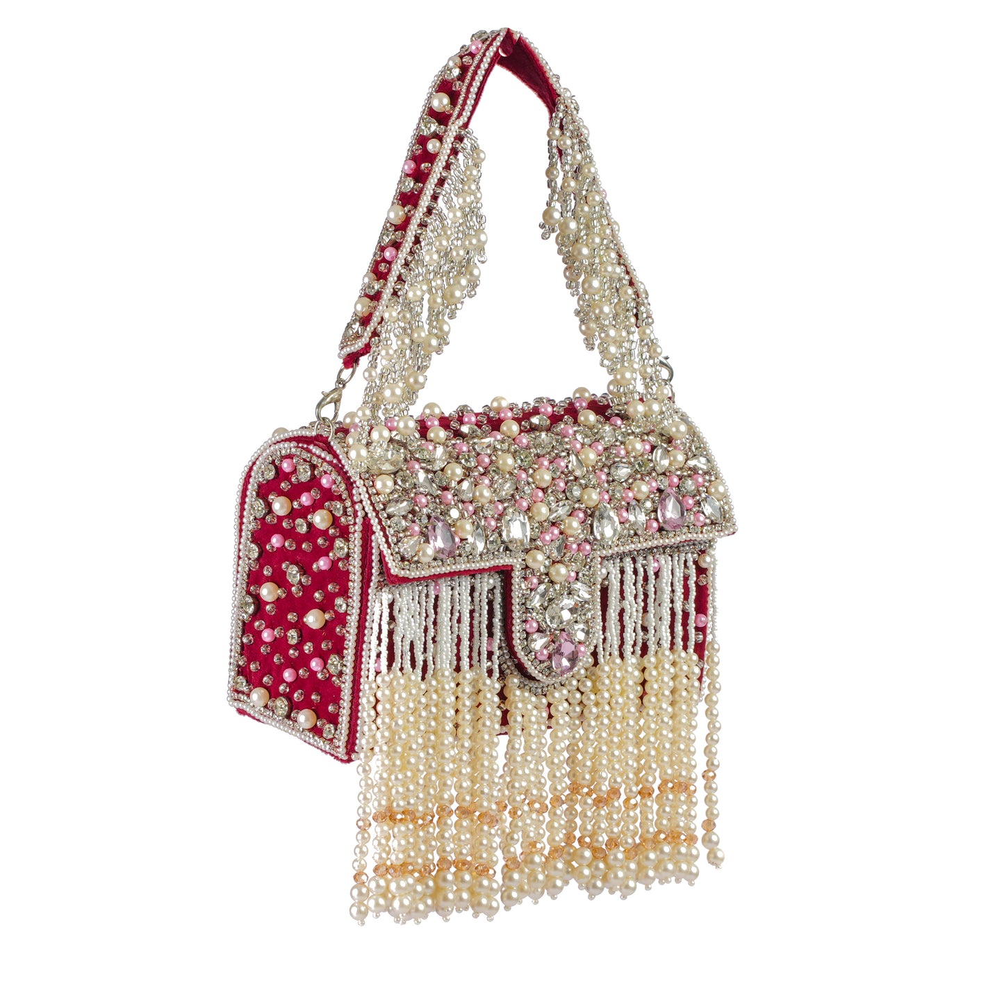 Imperial Maroon Flap Purse