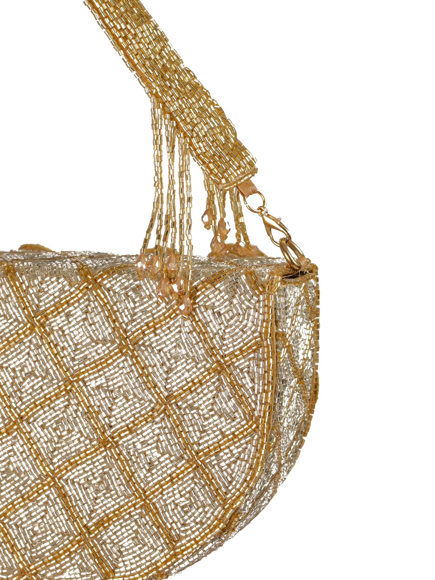 Golden Blossom Flap Purse