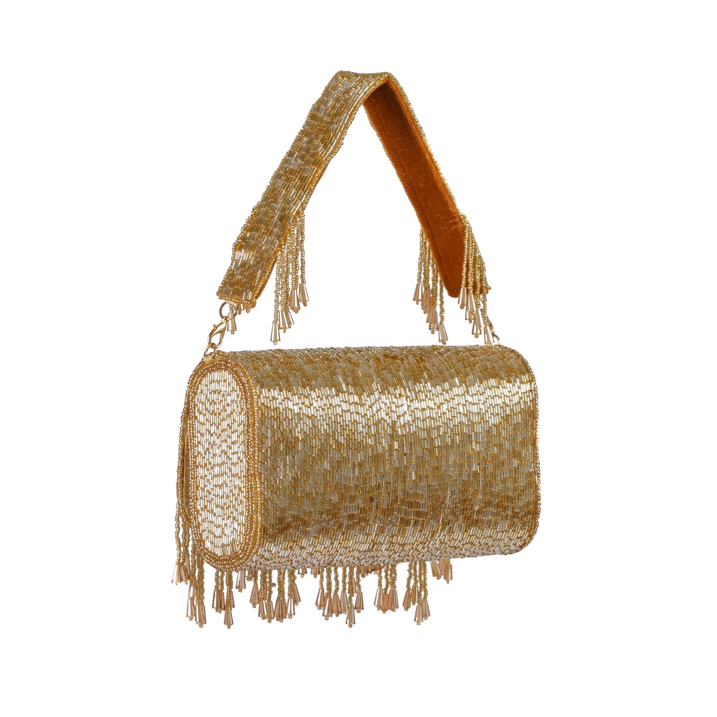 Gilded Elegance Flap Purse