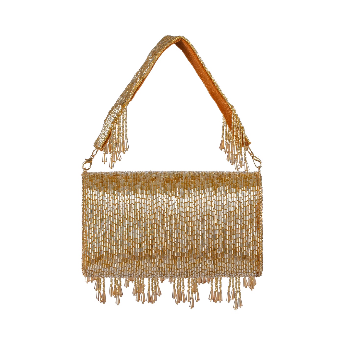Gilded Elegance Flap Purse