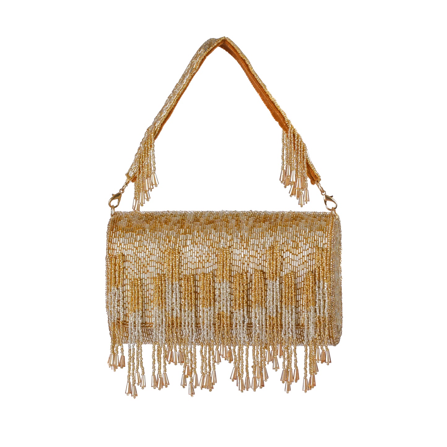 Gilded Elegance Flap Purse