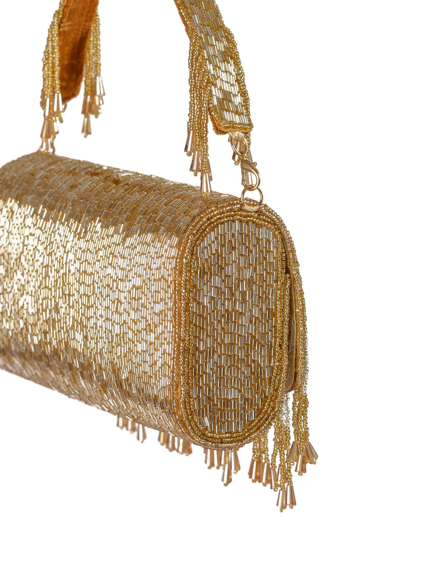Gilded Elegance Flap Purse