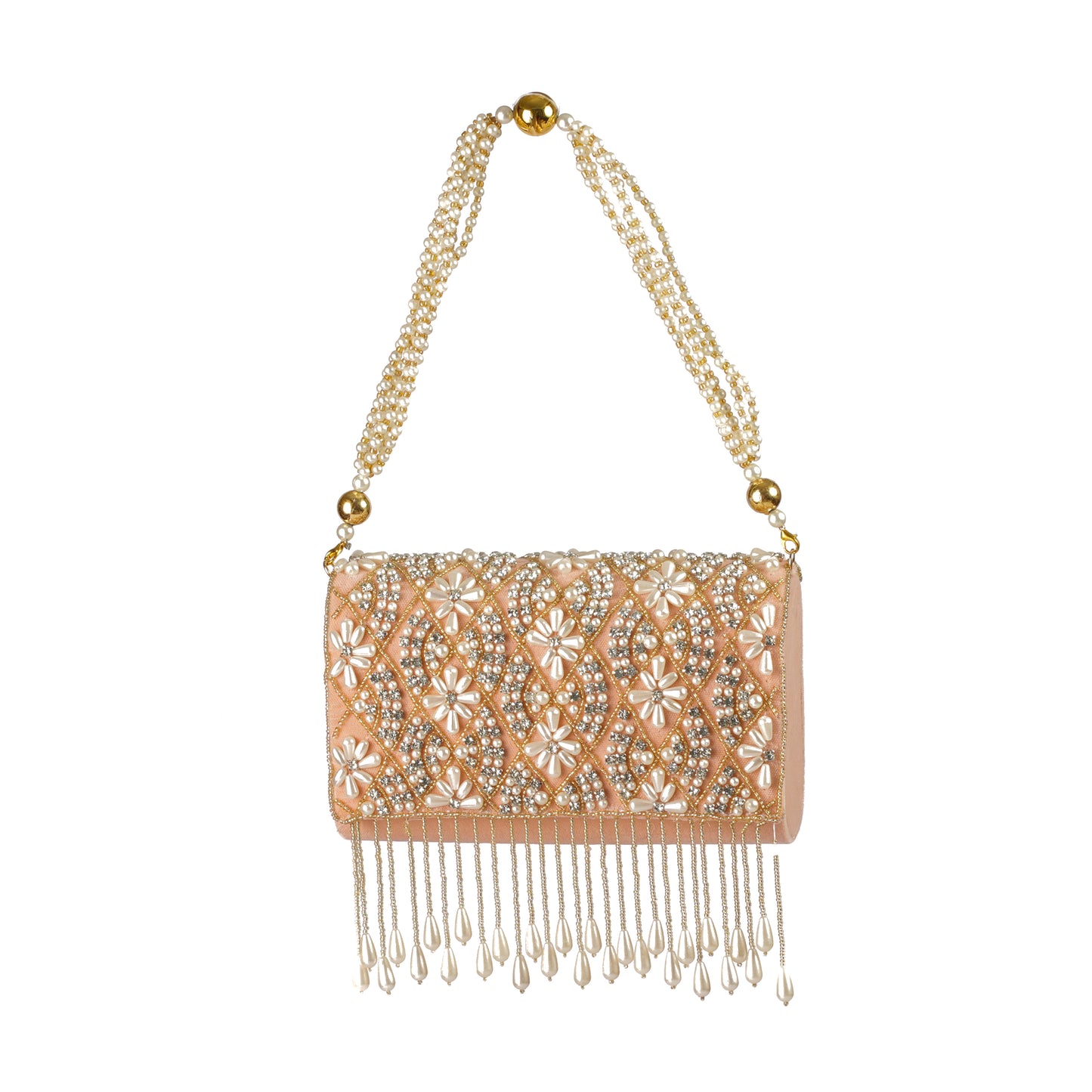 Pearl Petal Flap Purse