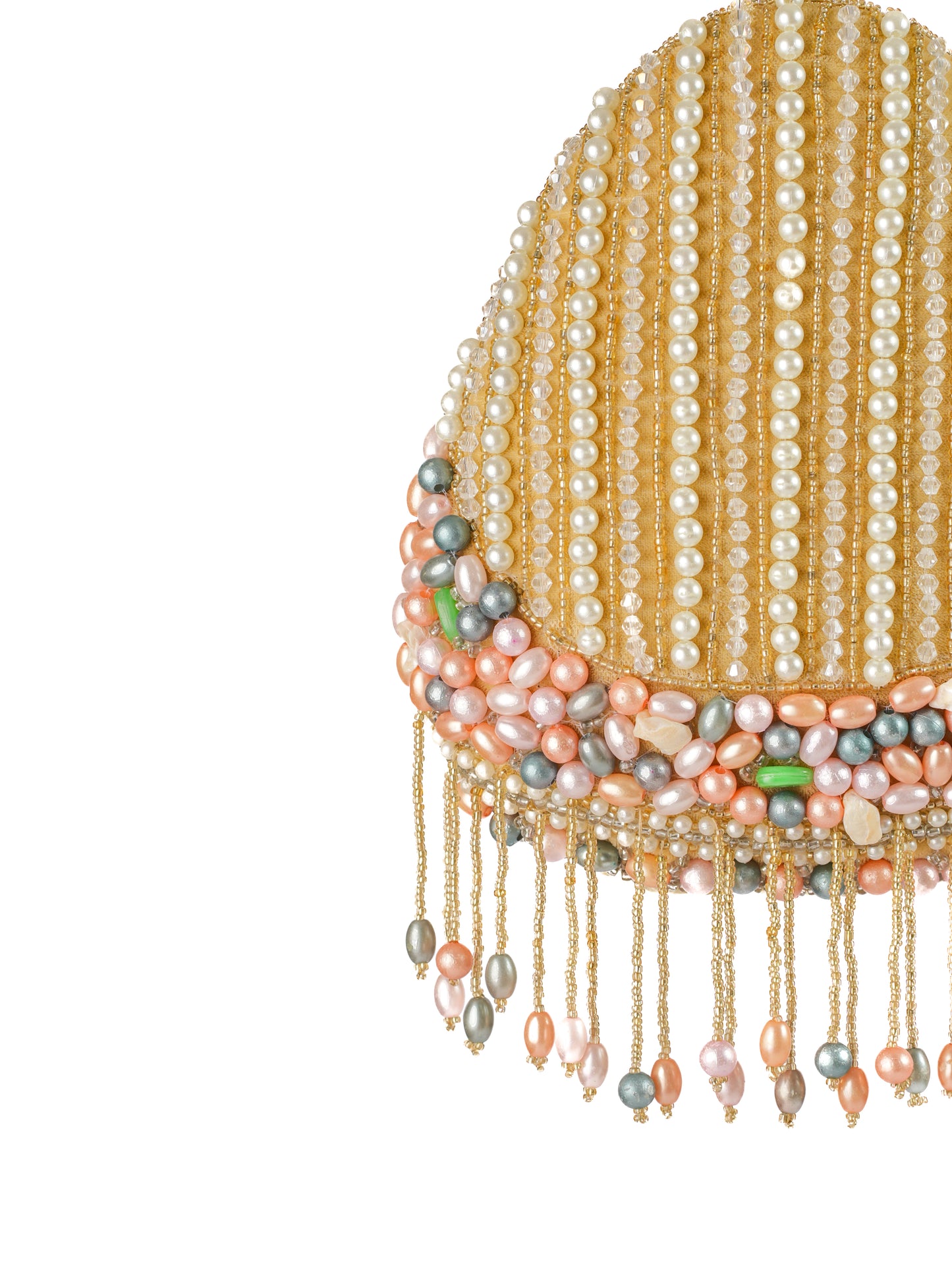 Sunset Drape Beaded Clutch