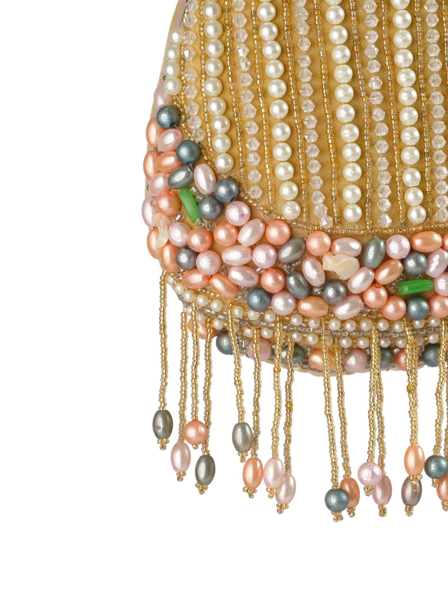 Sunset Drape Beaded Clutch