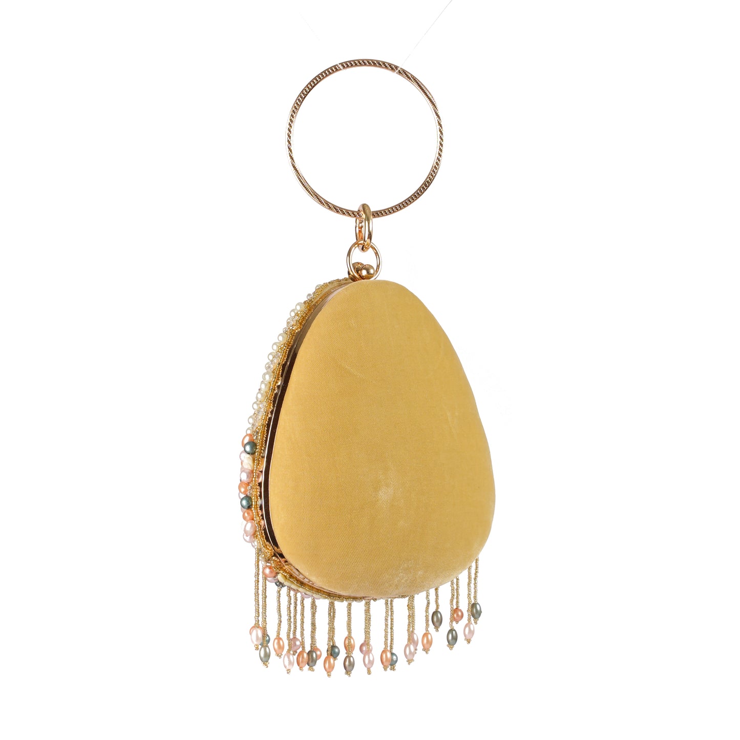 Sunset Drape Beaded Clutch