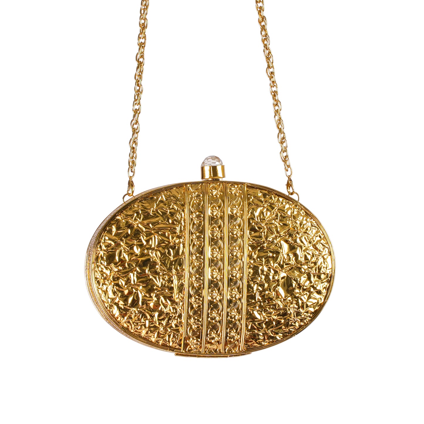Dahlia Gold Charm Clutch