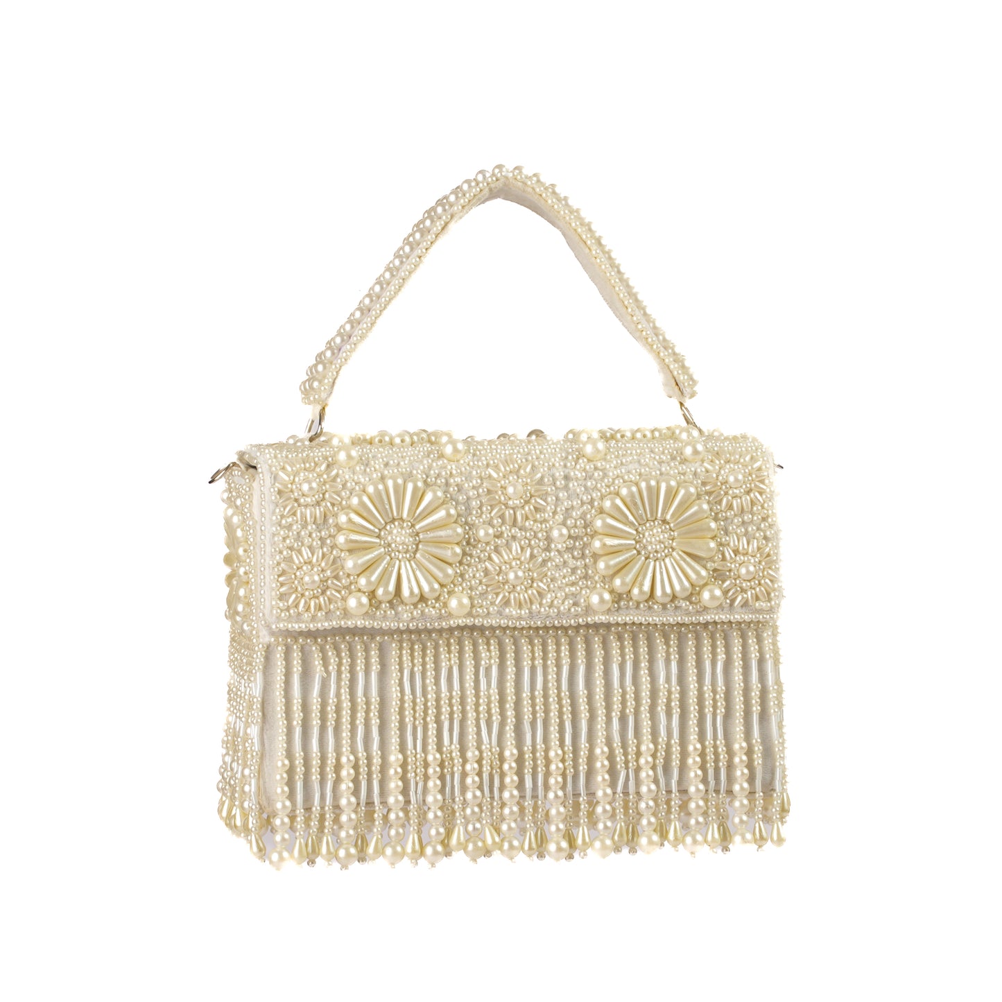 Camellia Ivory Pearl Bag