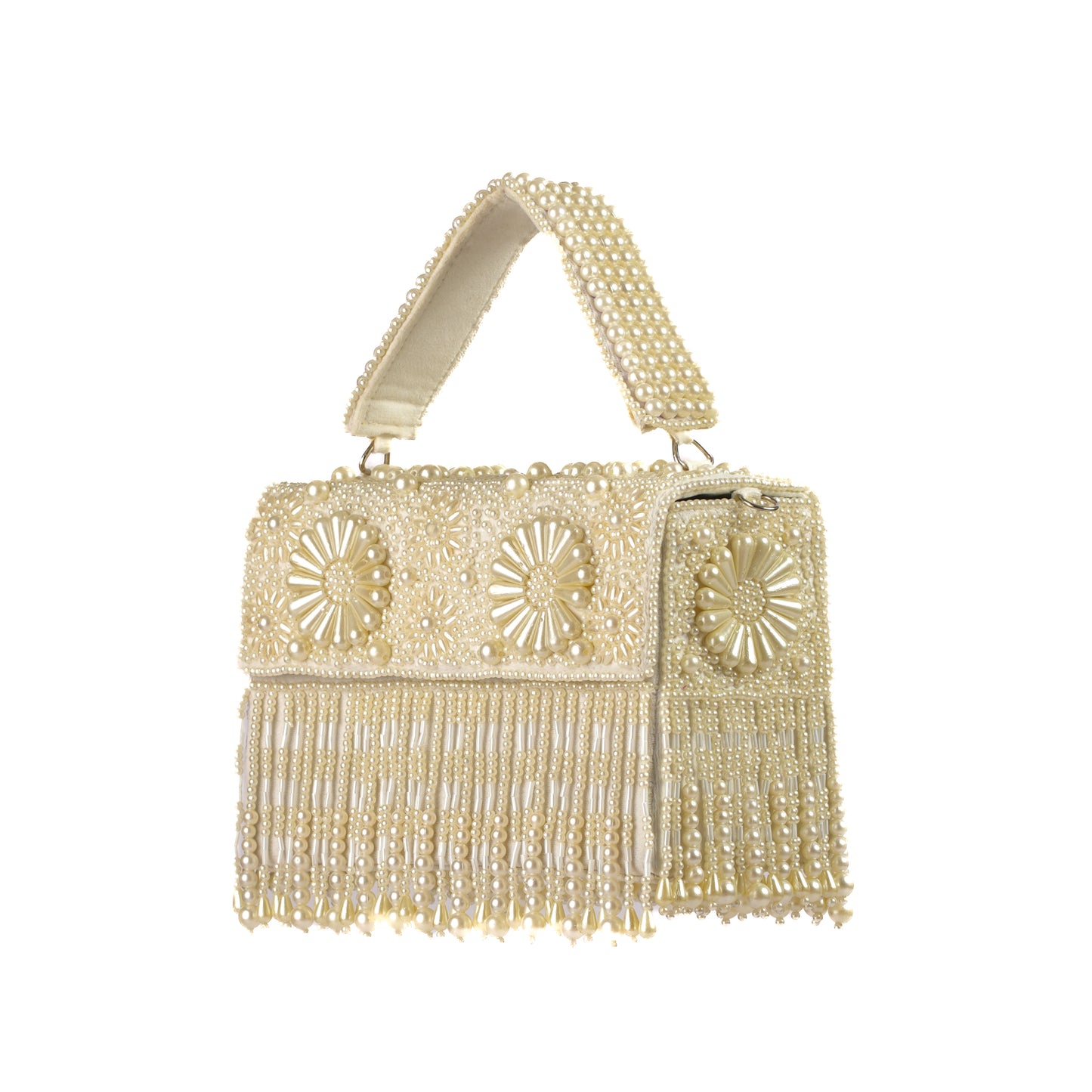 Camellia Ivory Pearl Bag