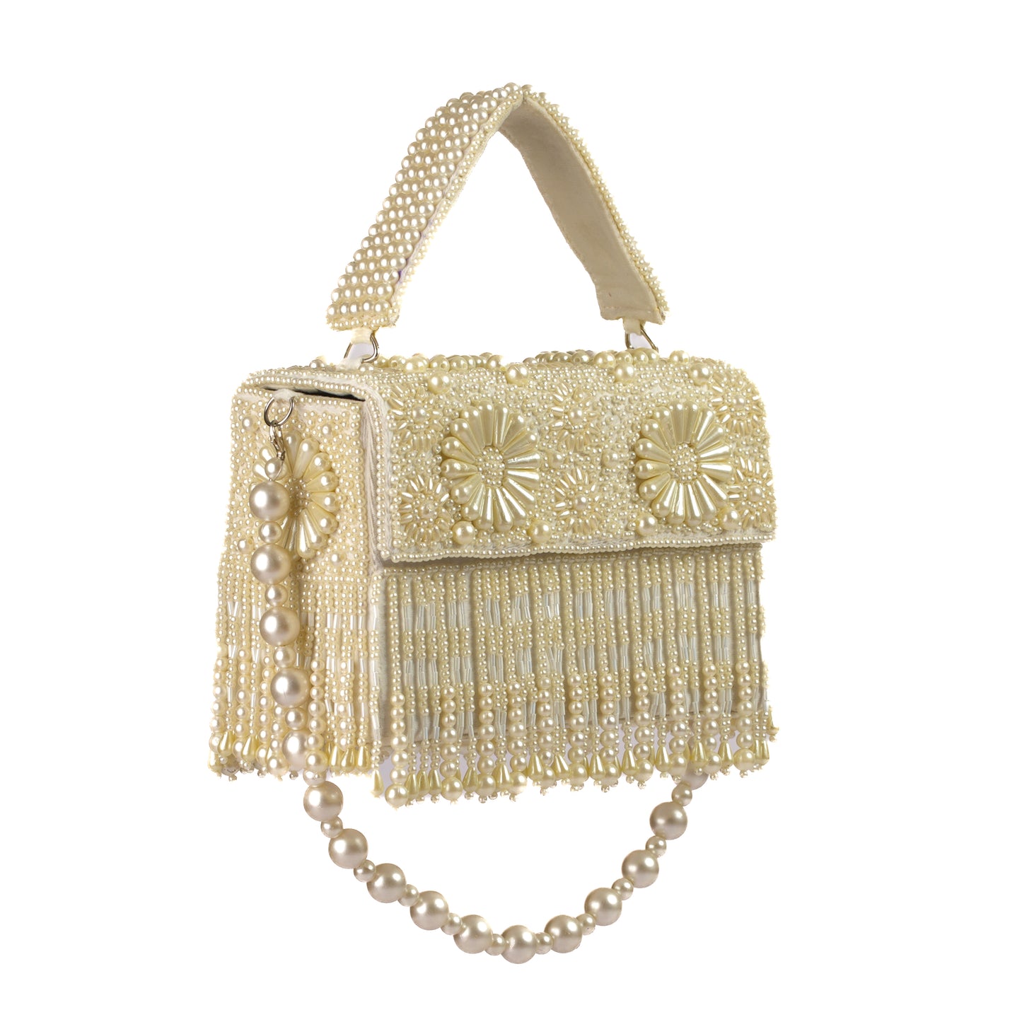 Camellia Ivory Pearl Bag