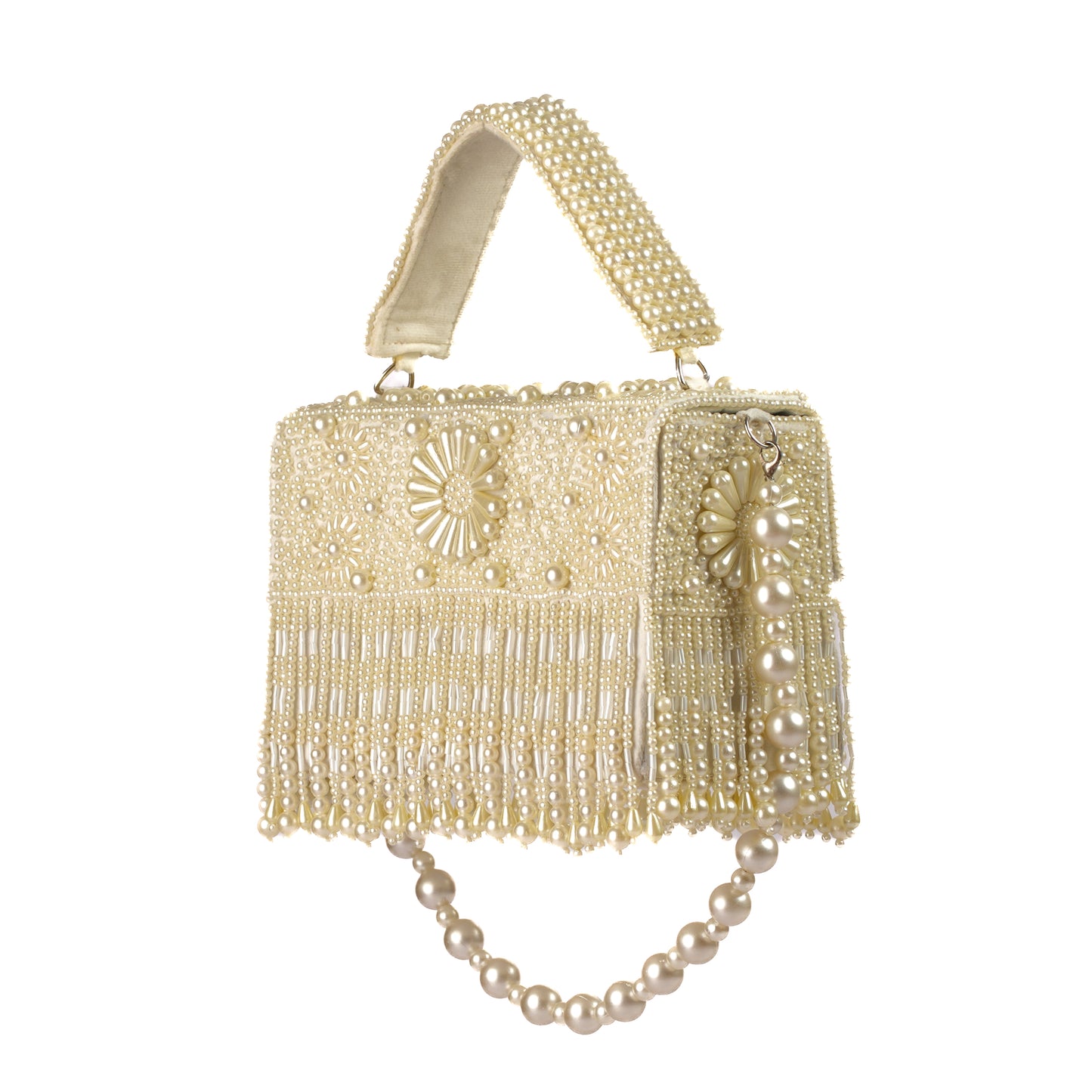 Camellia Ivory Pearl Bag