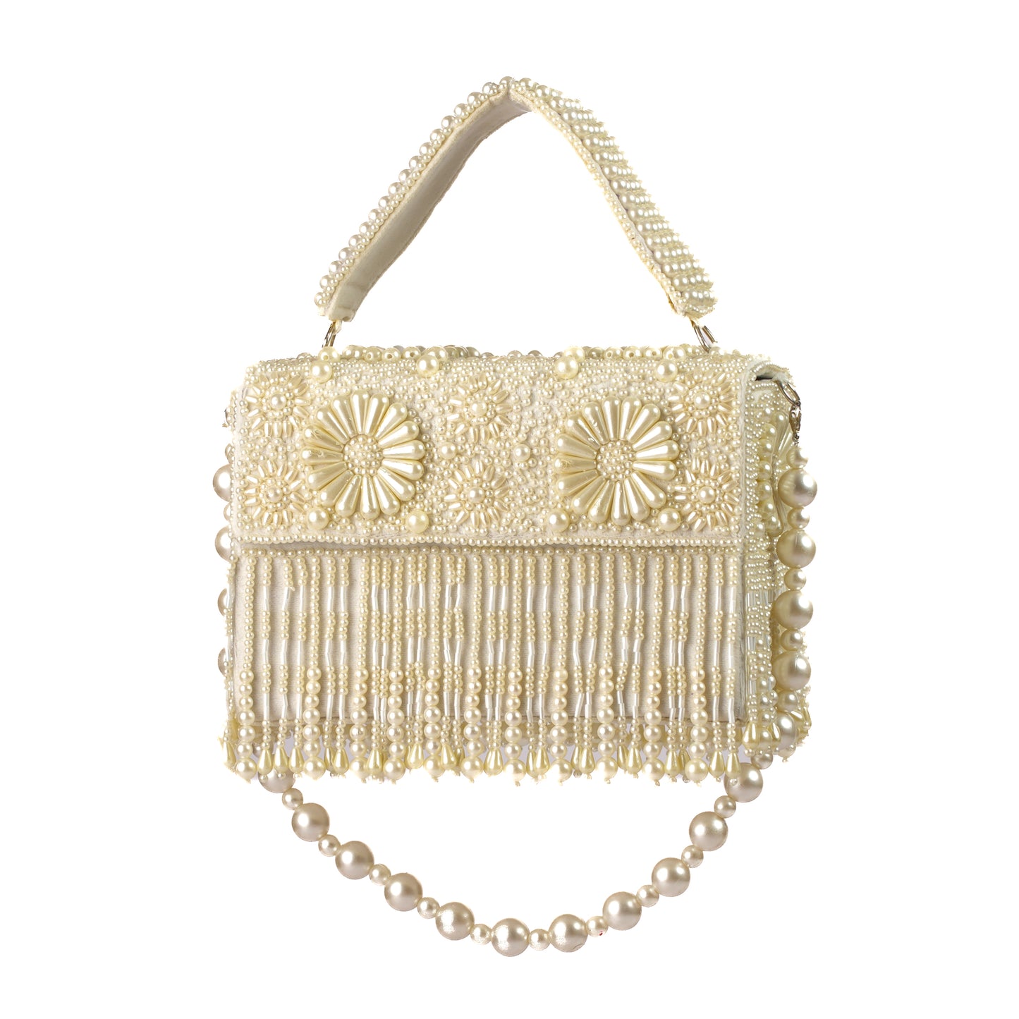 Camellia Ivory Pearl Bag