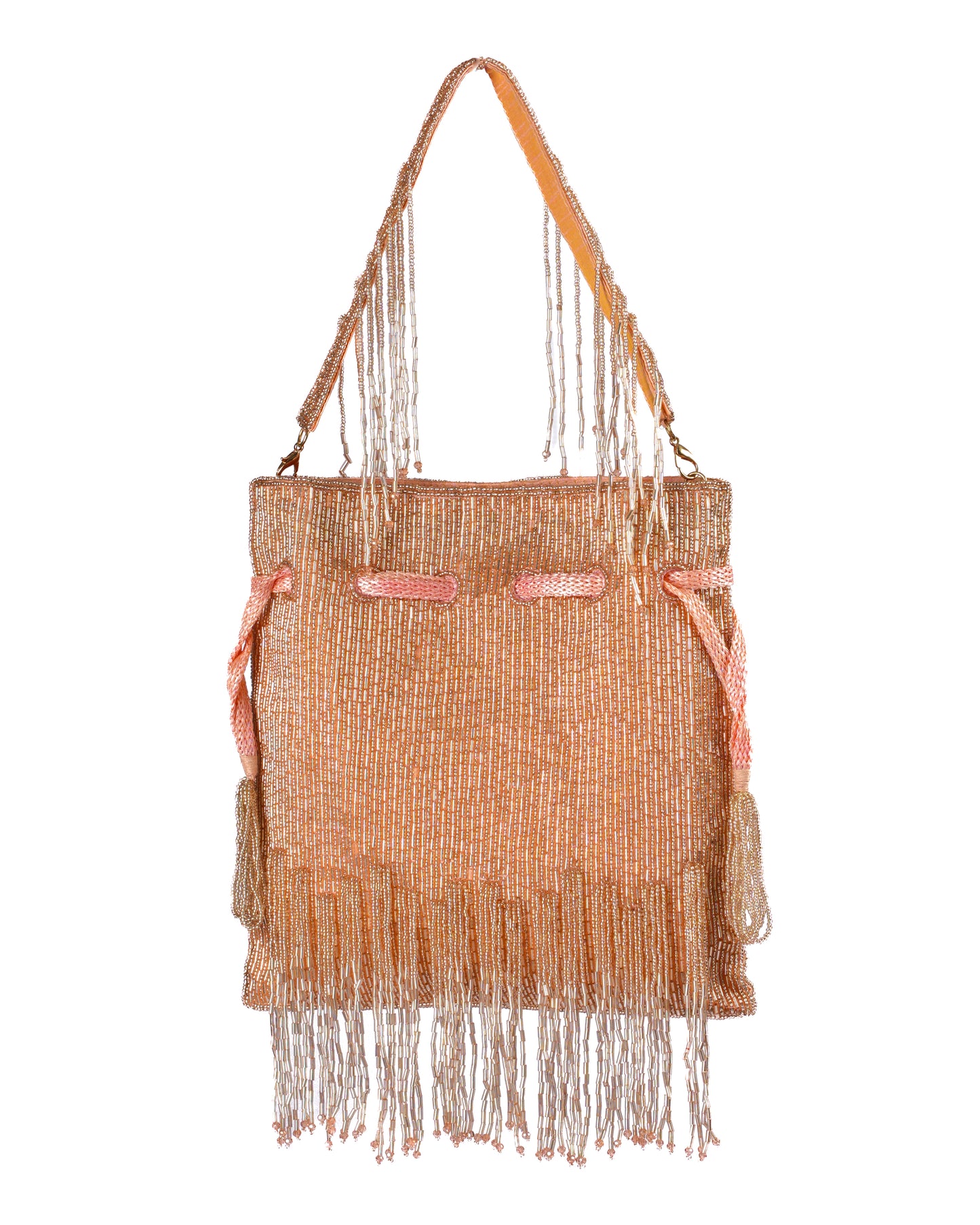 Amber Fringe Potli