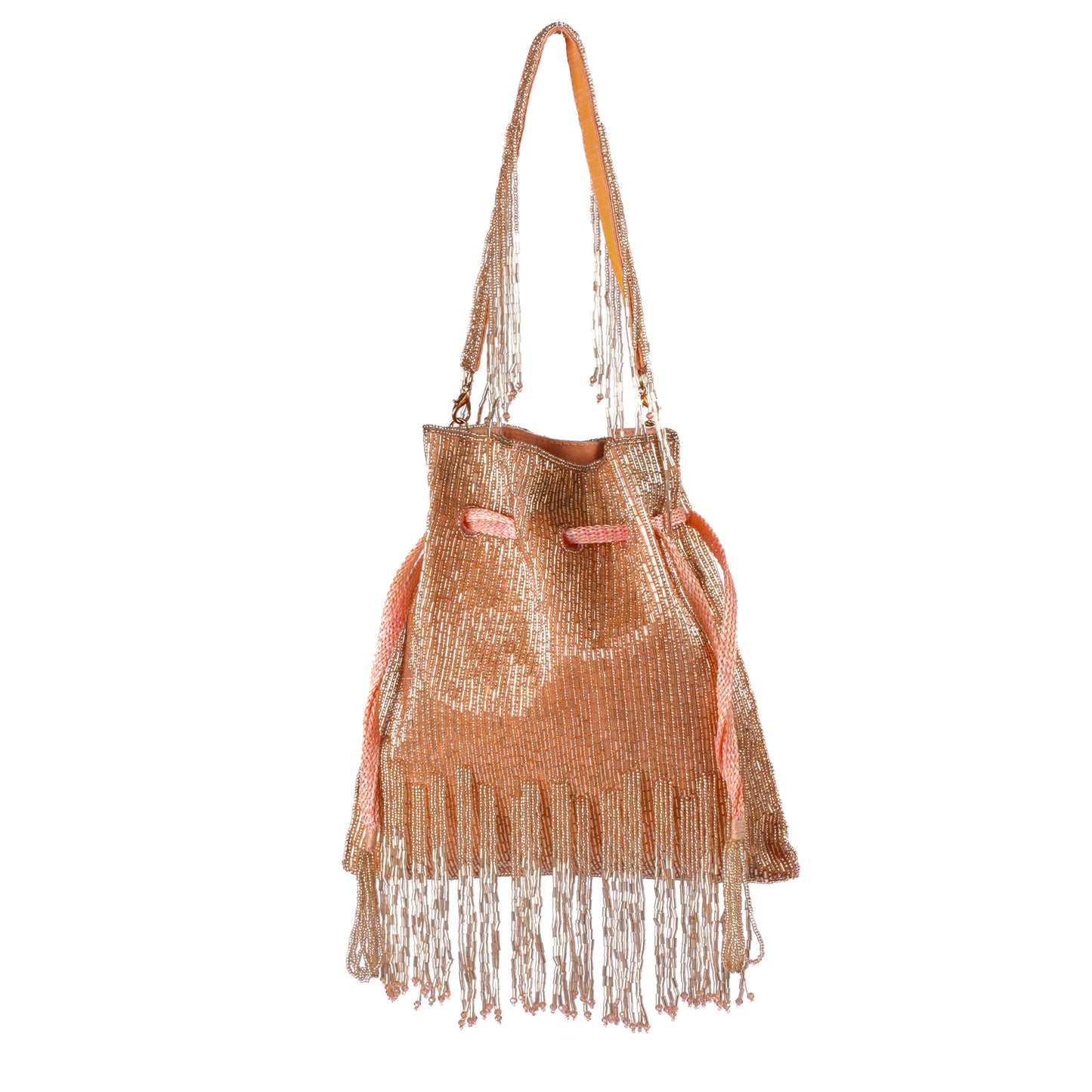 Amber Fringe Potli