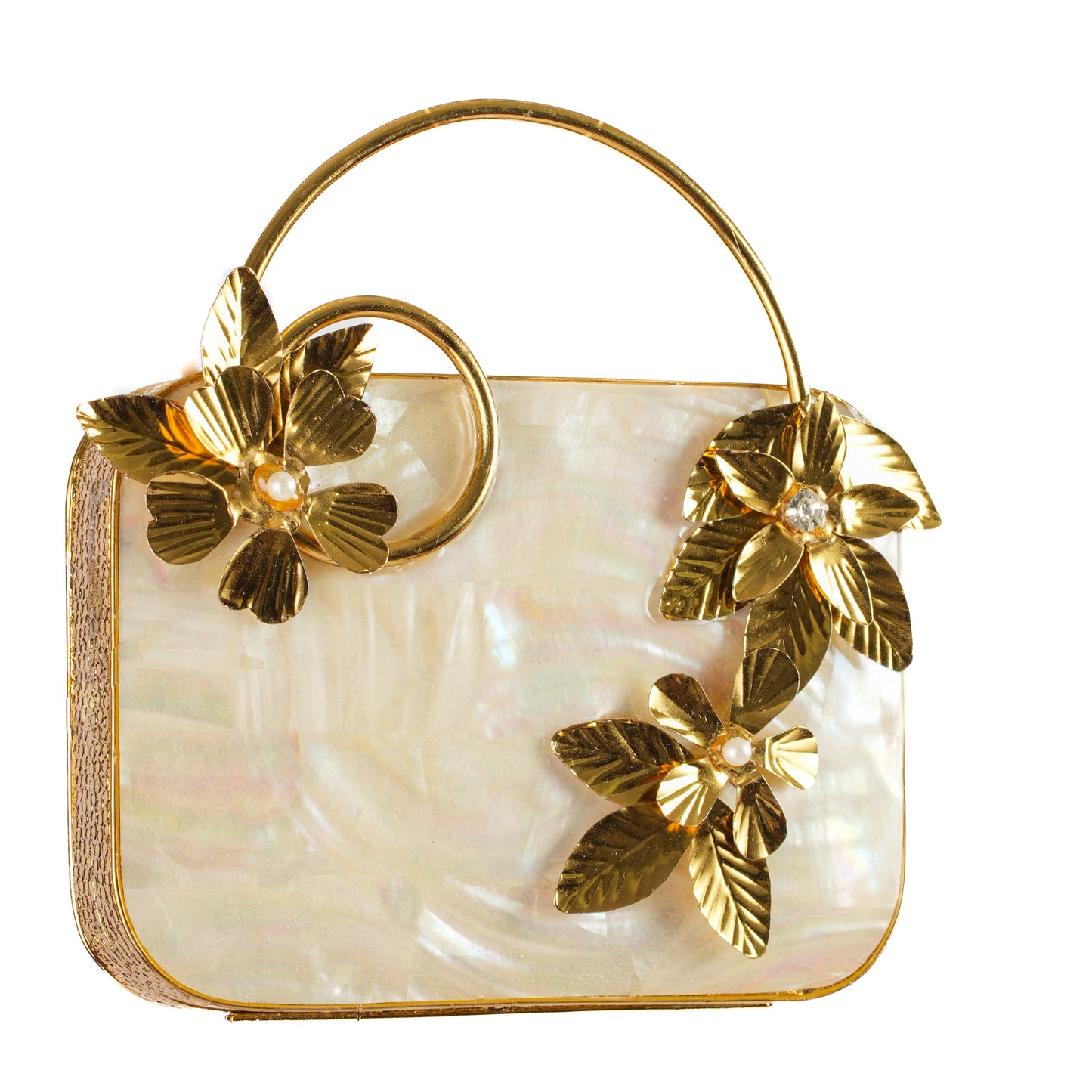 Pearl Petal Clutch