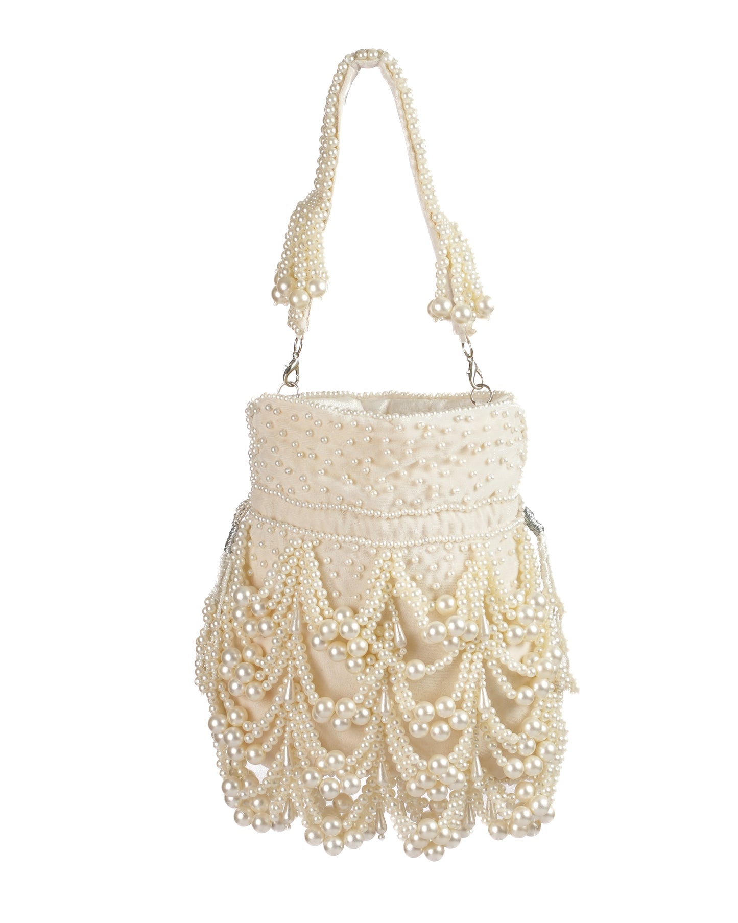 Majestic Pearl Drape Potli