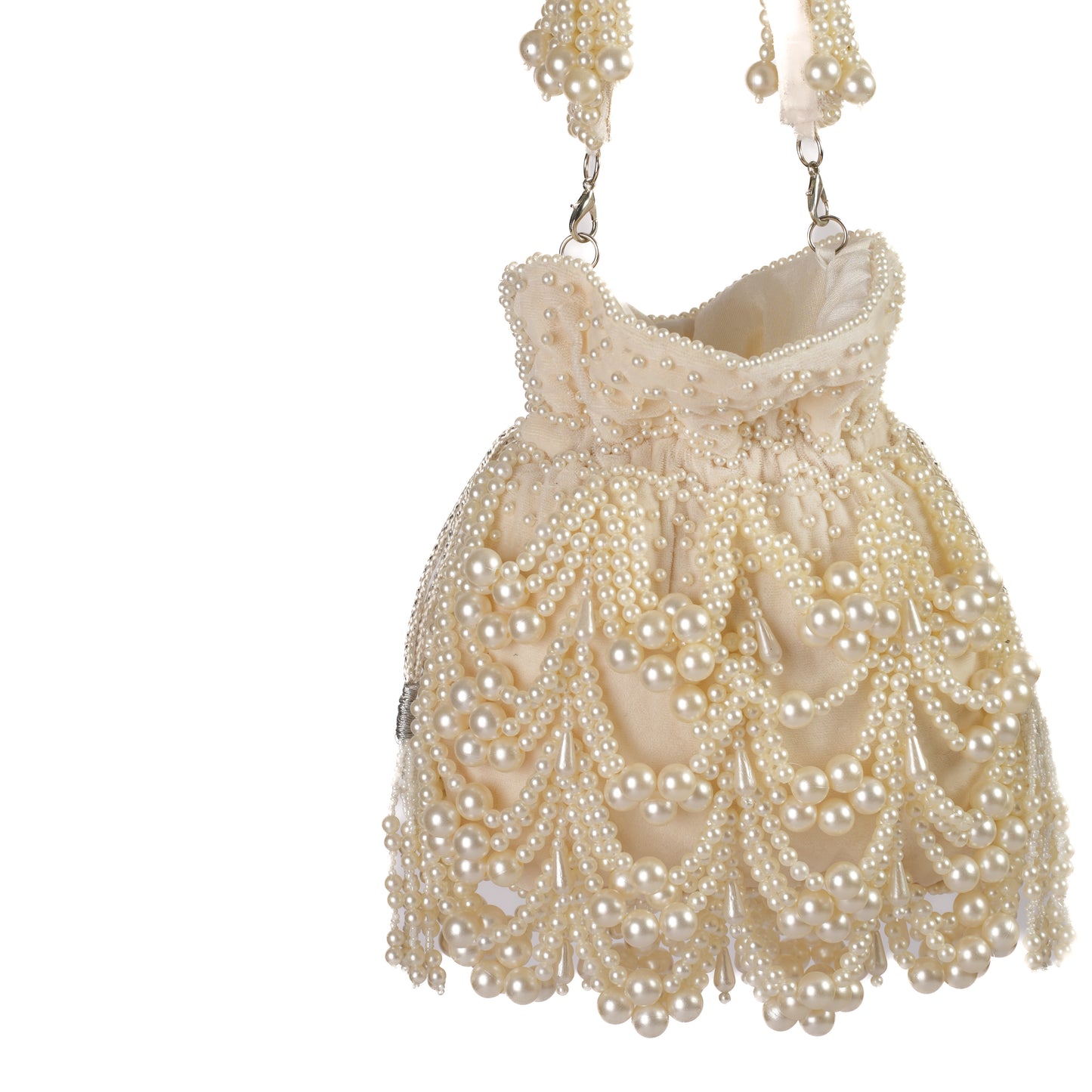 Majestic Pearl Drape Potli