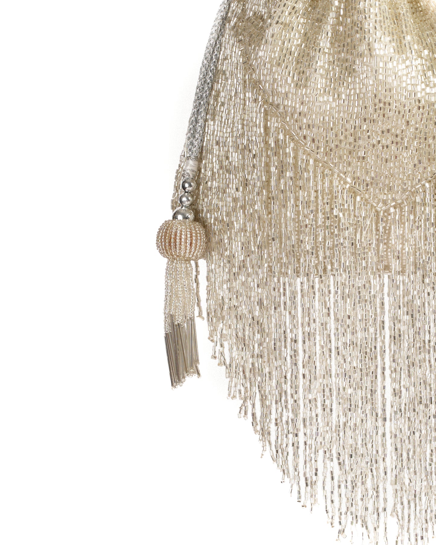 Silver Fringe Potli
