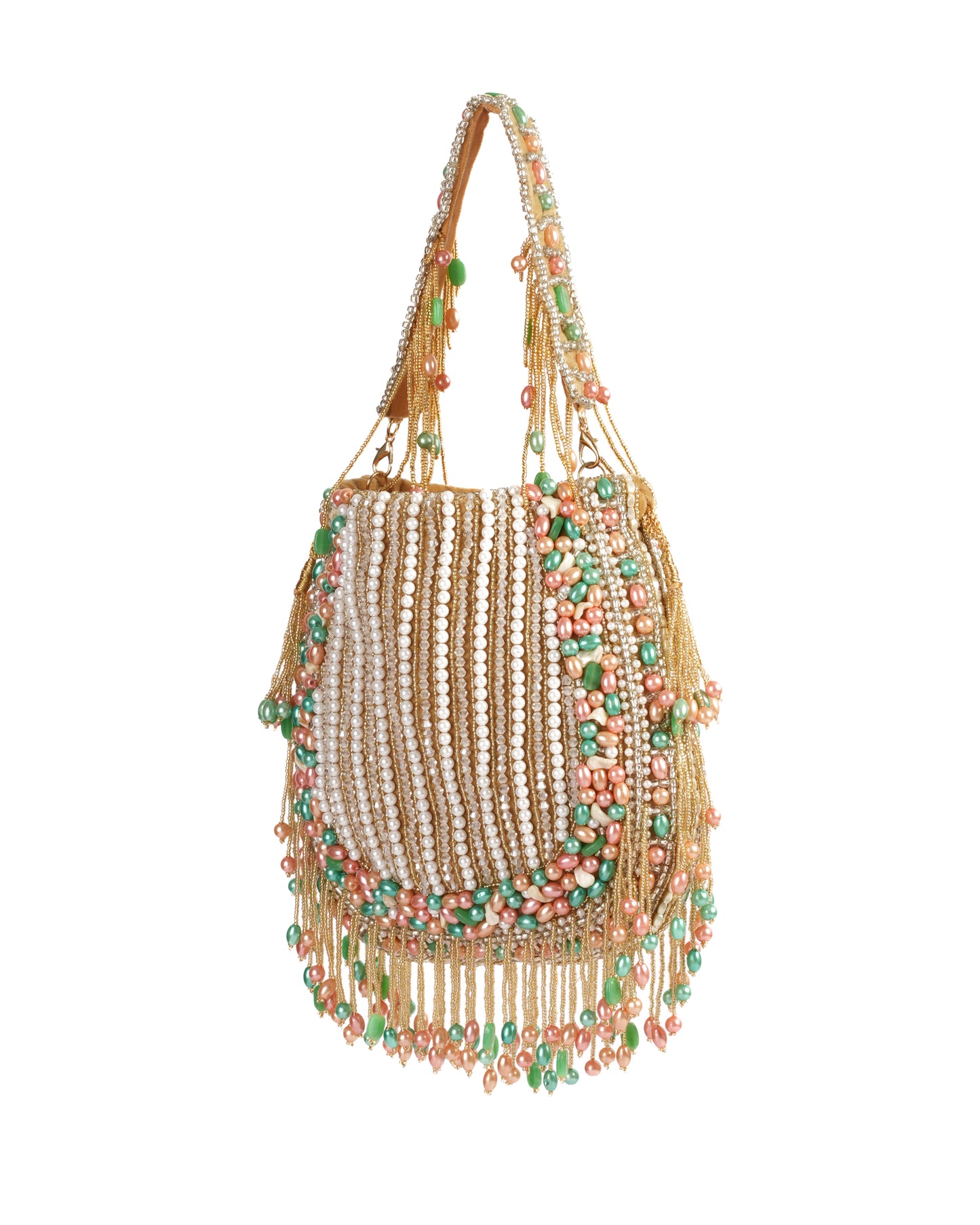 Sunset Drape Beaded Potli