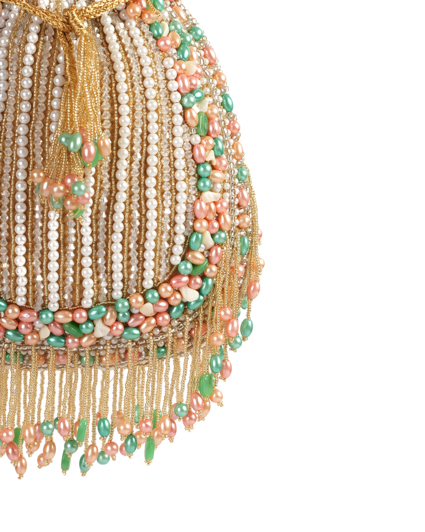 Sunset Drape Beaded Potli