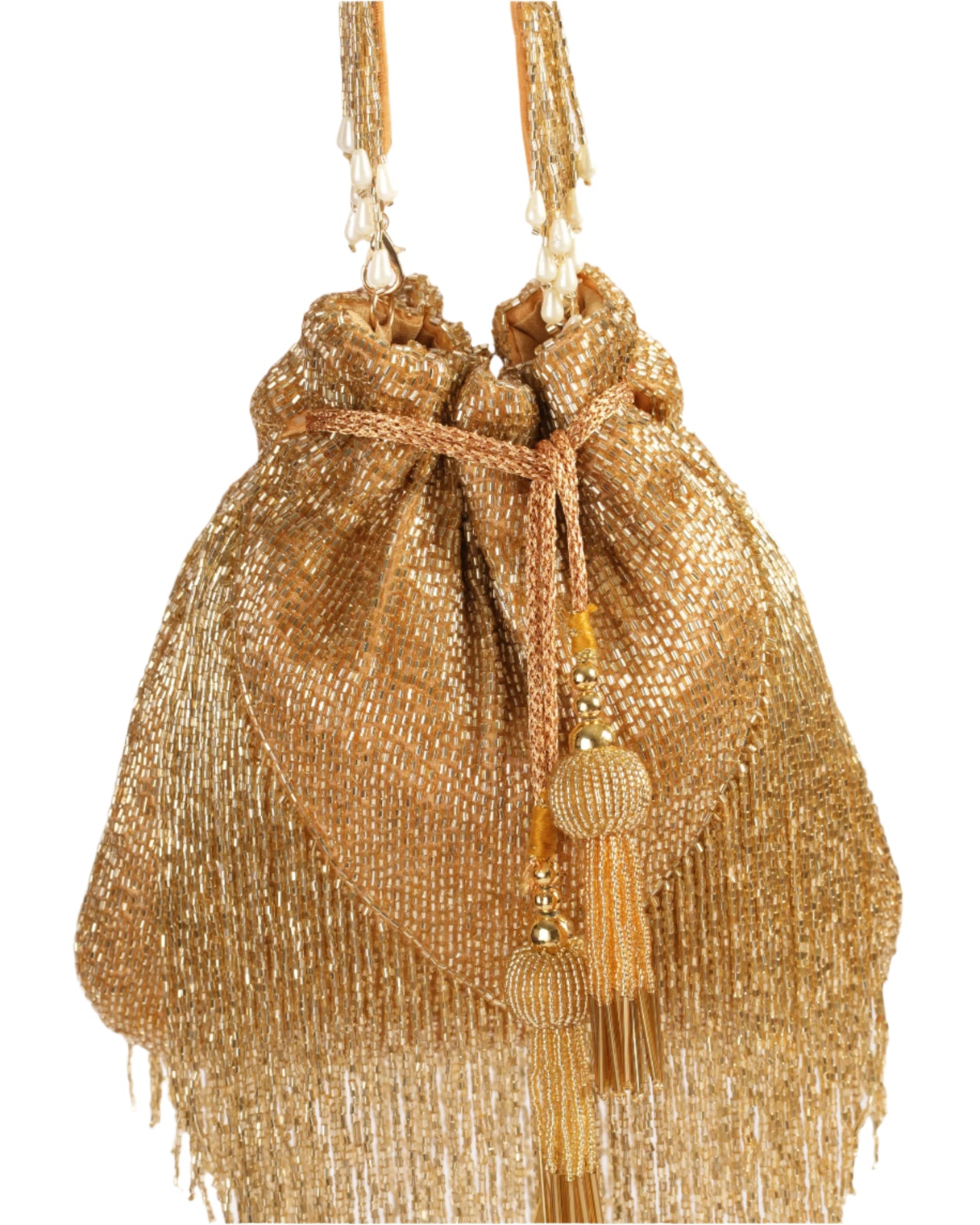 Golden Fringe Potli