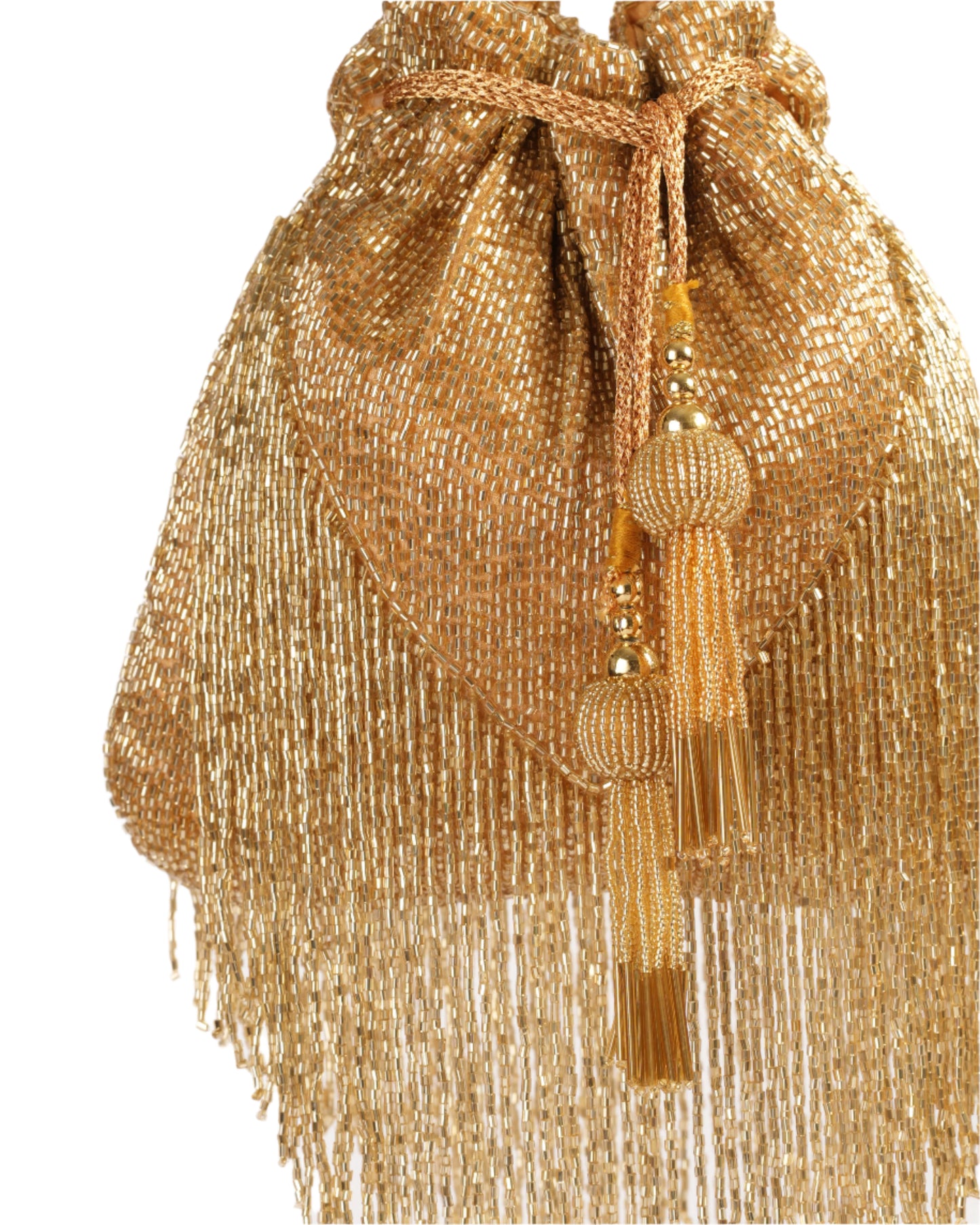 Golden Fringe Potli