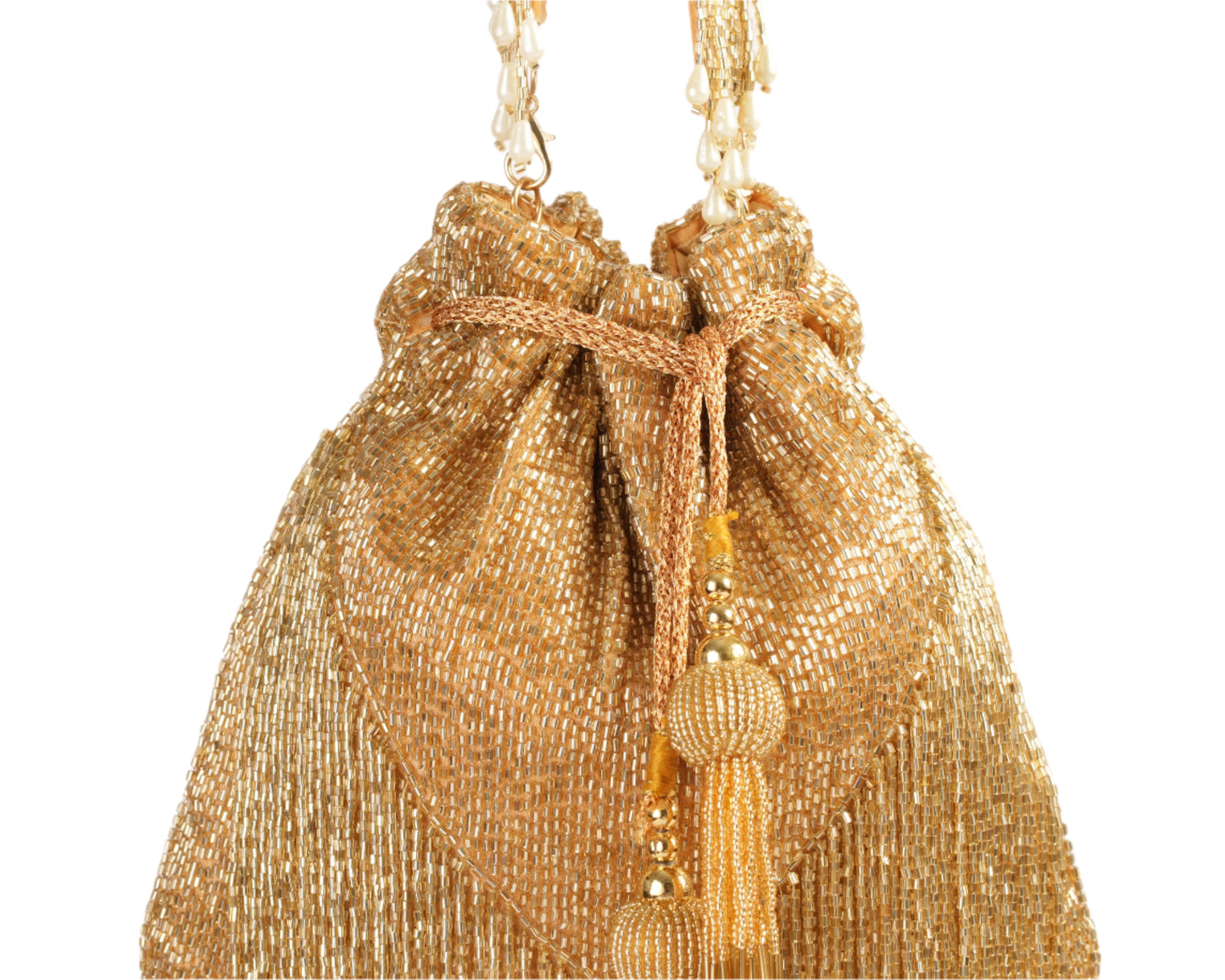 Golden Fringe Potli