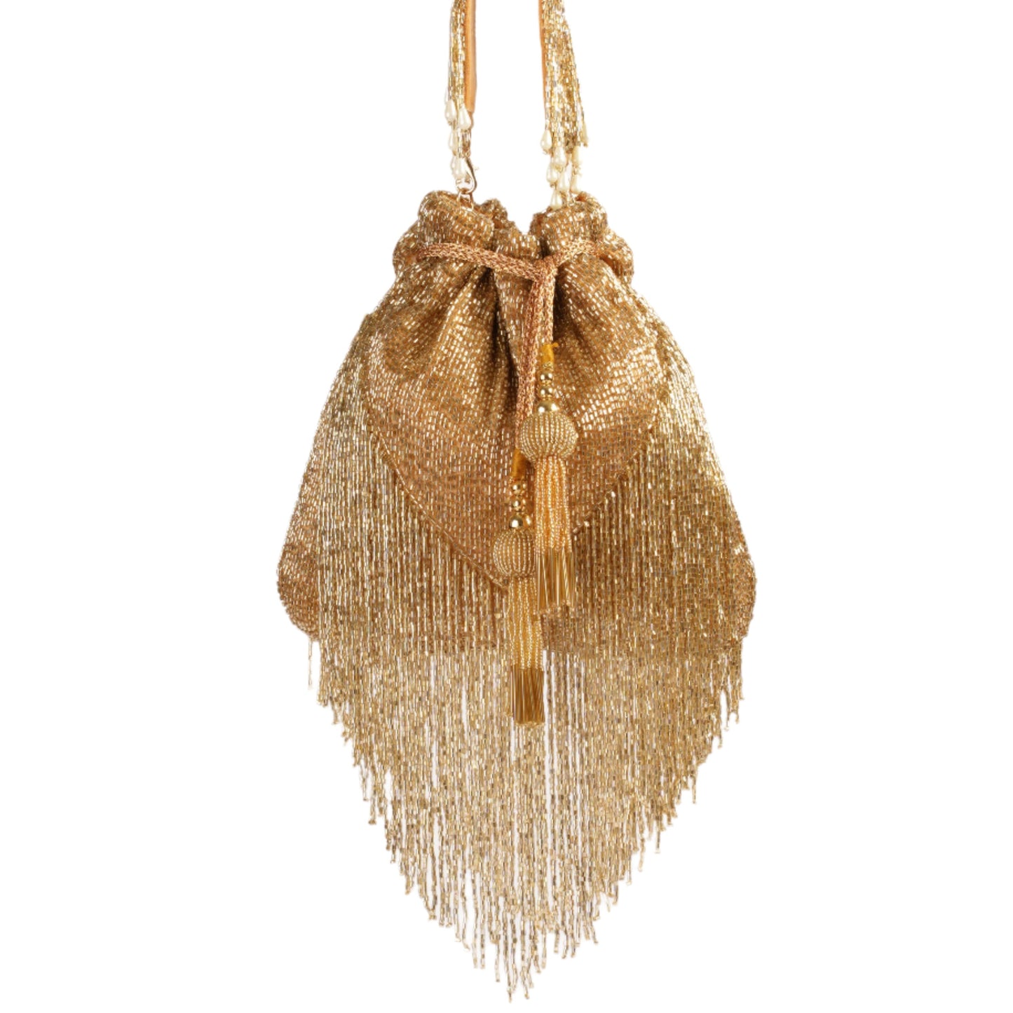 Golden Fringe Potli