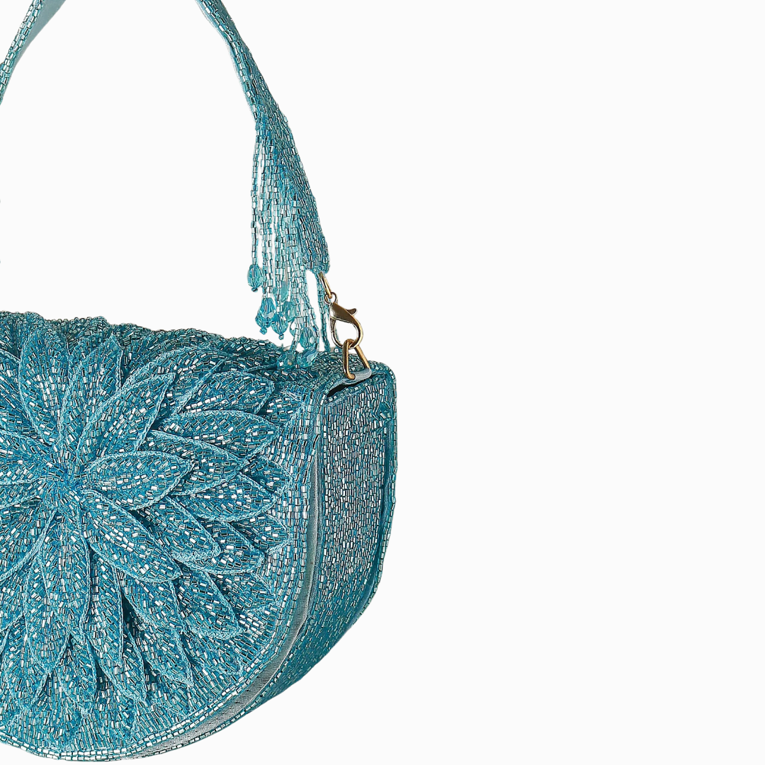 Aqua Lotus Bloom Bag