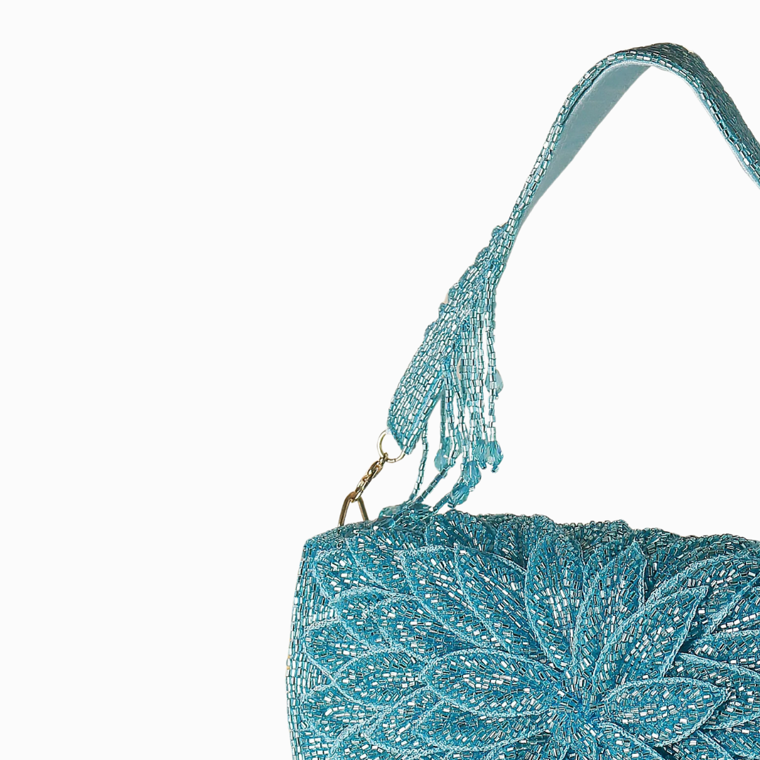 Aqua Lotus Bloom Bag