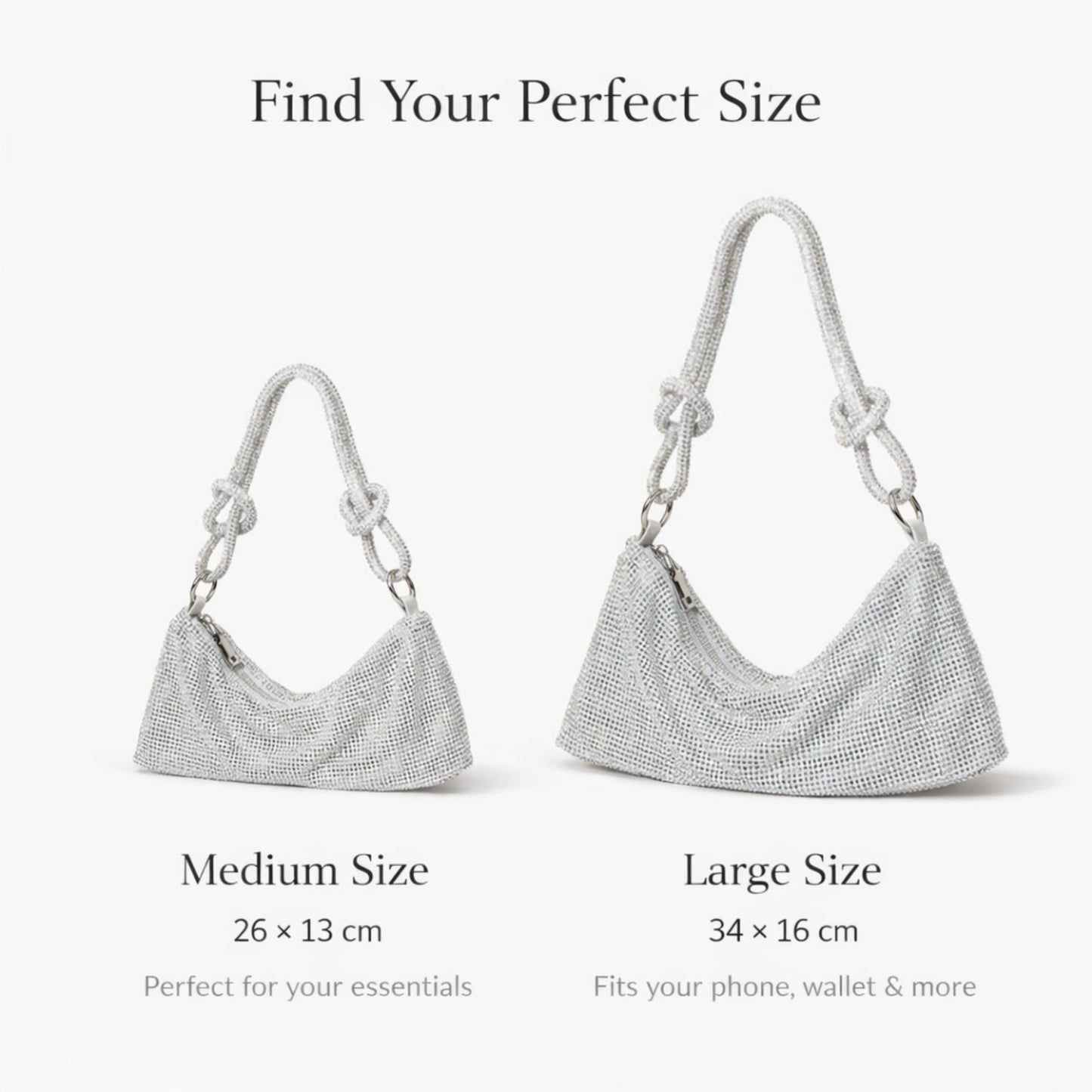 Iced Silver Shimmer Bag