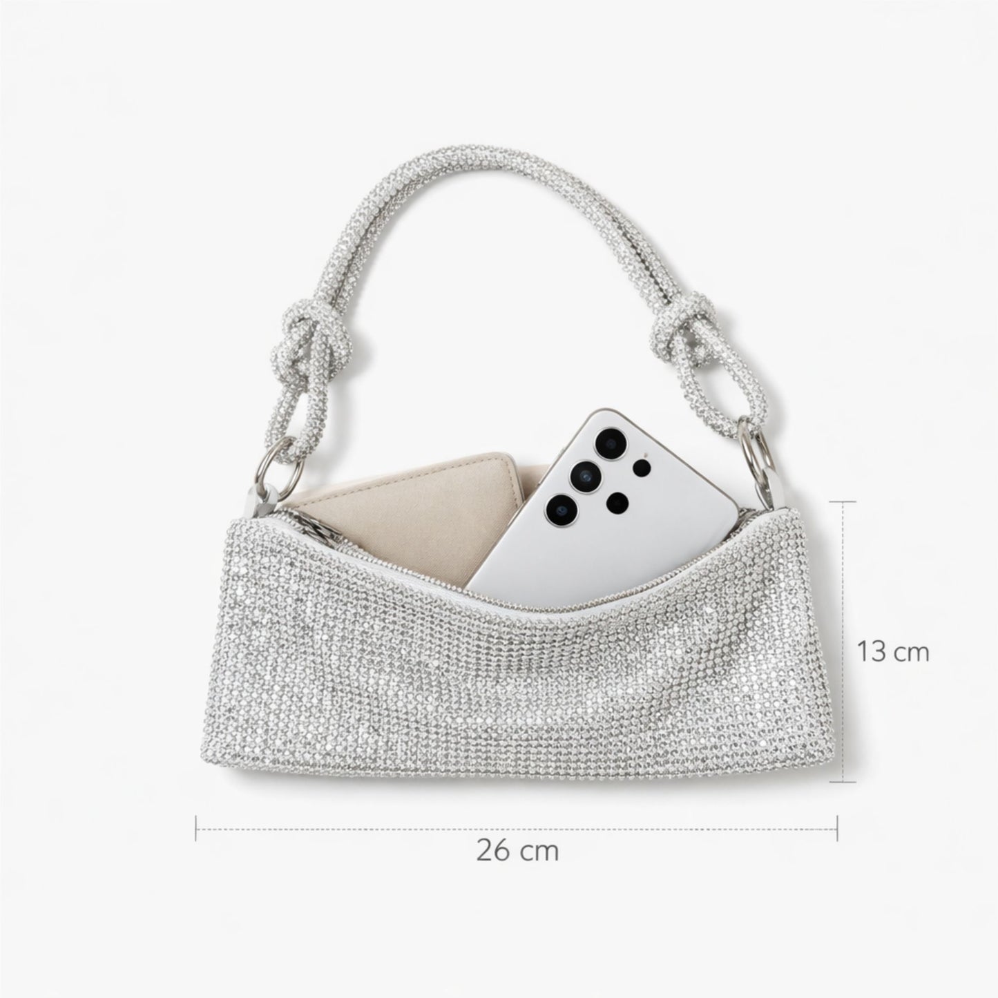 Iced Silver Shimmer Bag