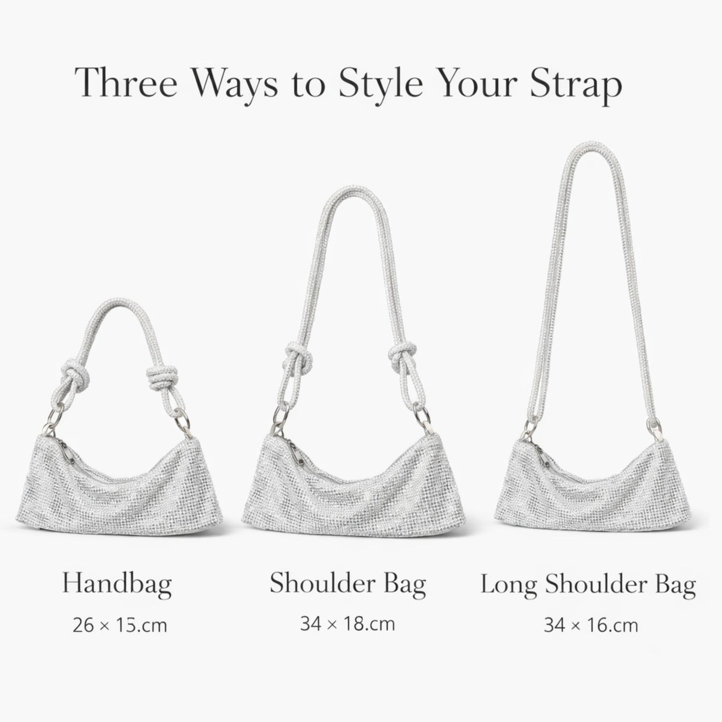 Iced Silver Shimmer Bag