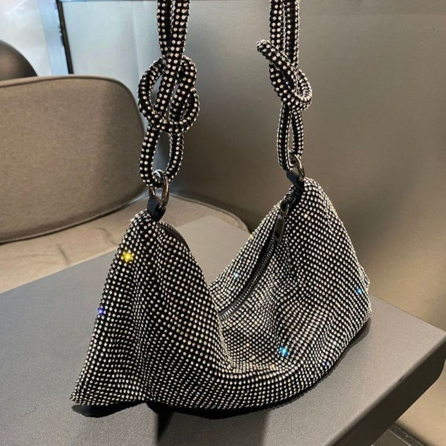 Gunmetal Shimmer Bag
