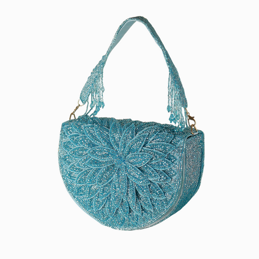Aqua Lotus Bloom Bag