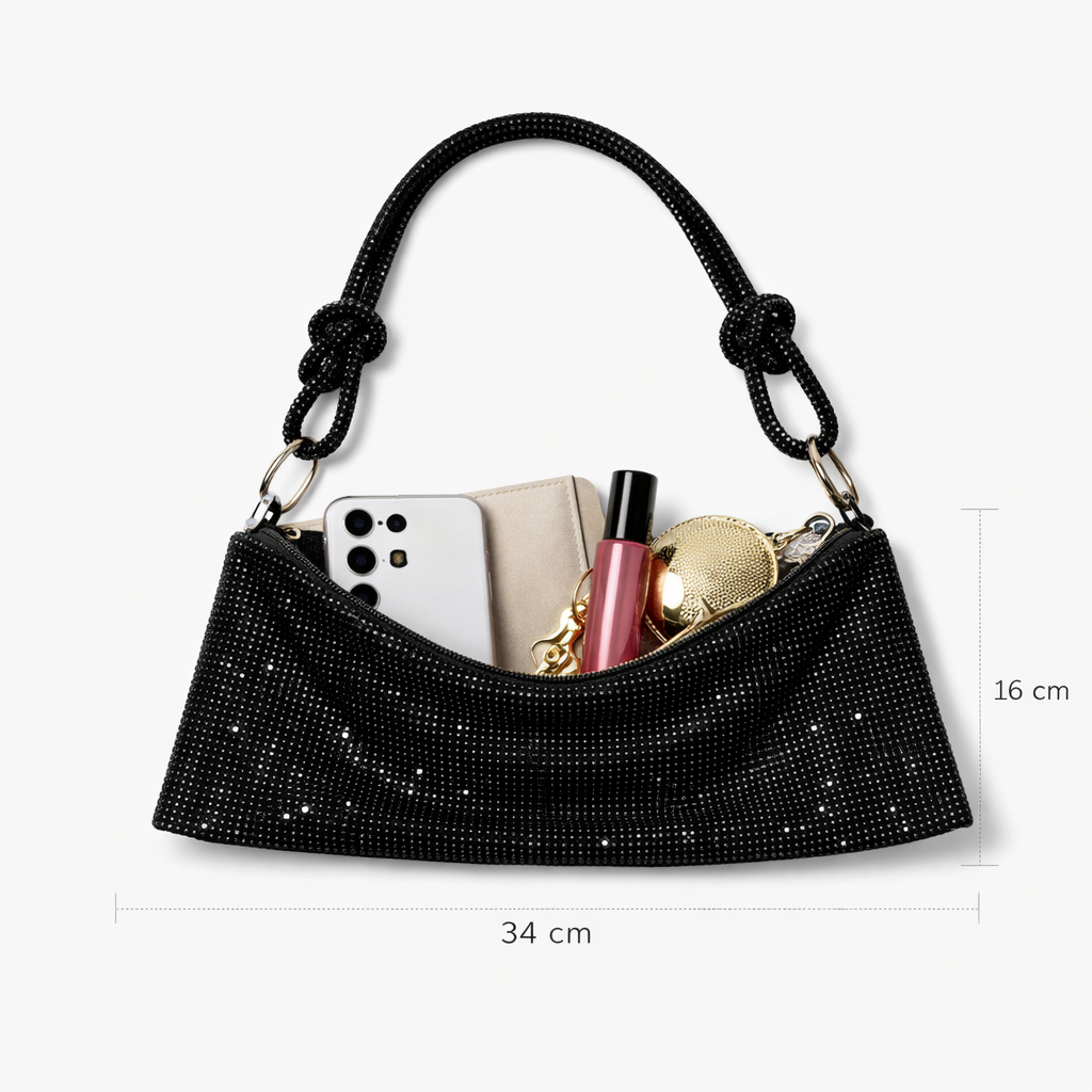 Midnight Black Shimmer Bag